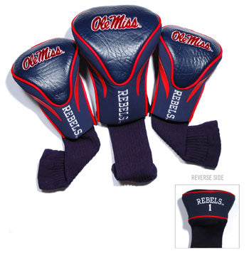 Ole Miss Rebels 3 Pack Contour Sock Headcovers