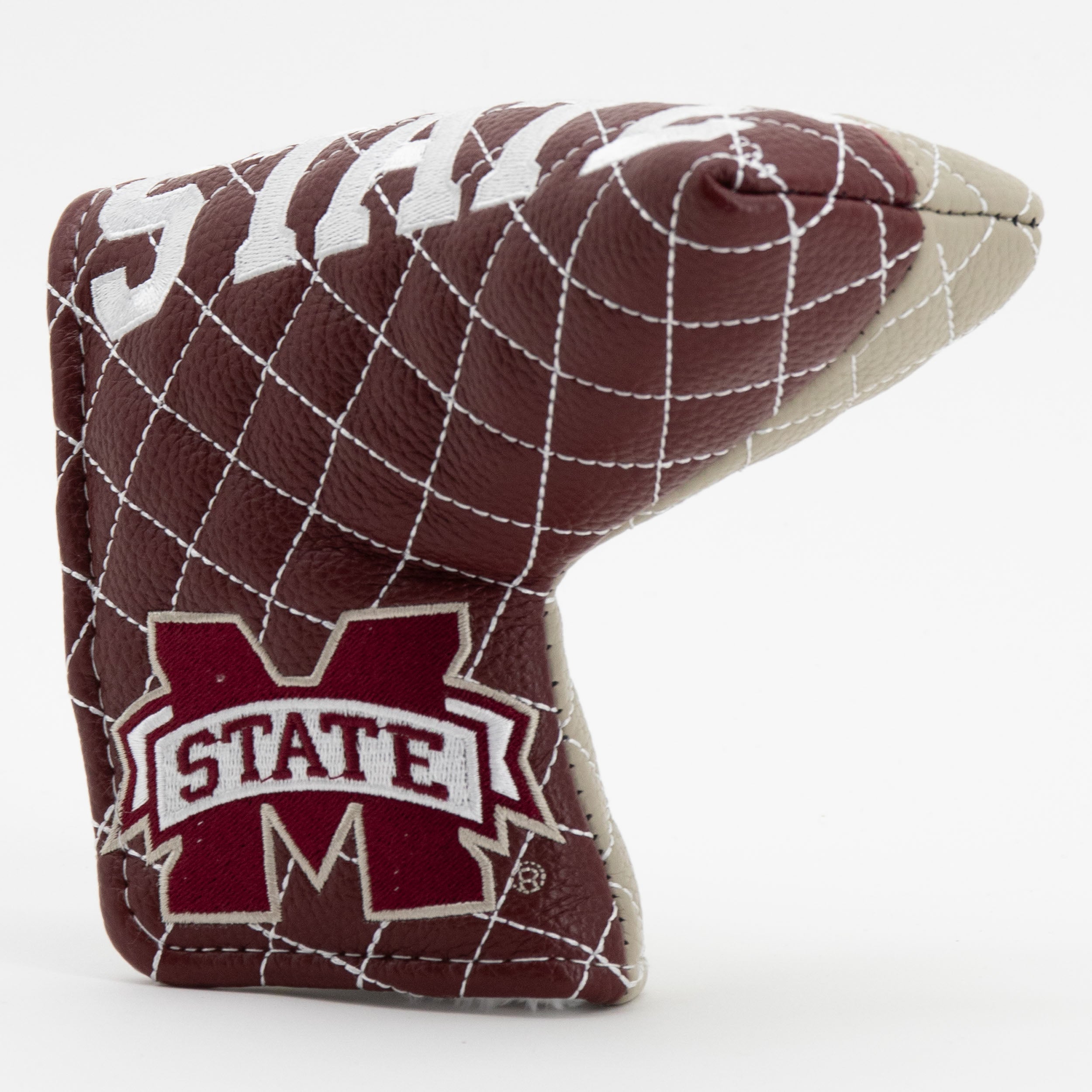Mississippi State Bulldogs Quited Blade Putter Cover (SPLIT)