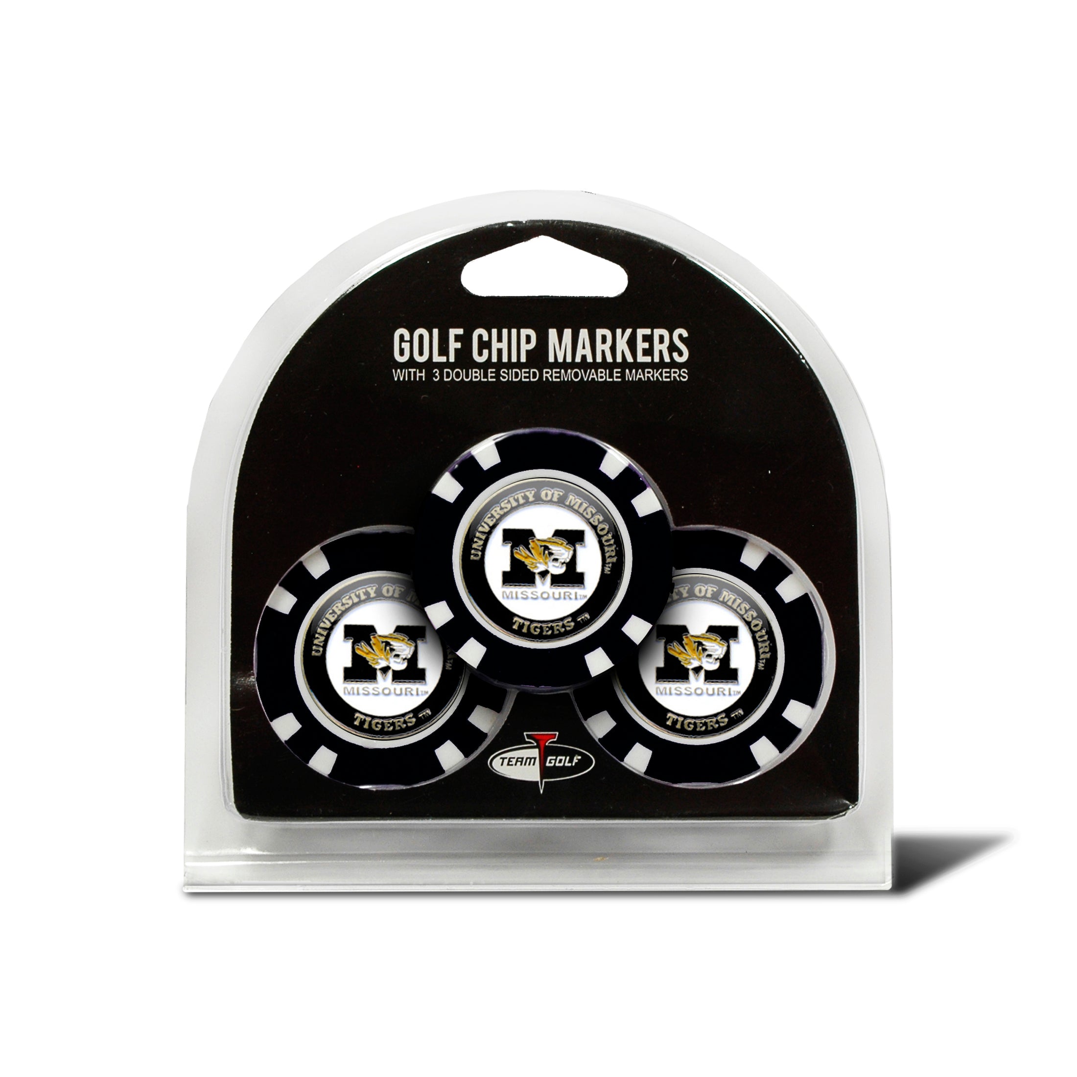 Missouri Tigers 3 Pack Golf Chip Ball Markers