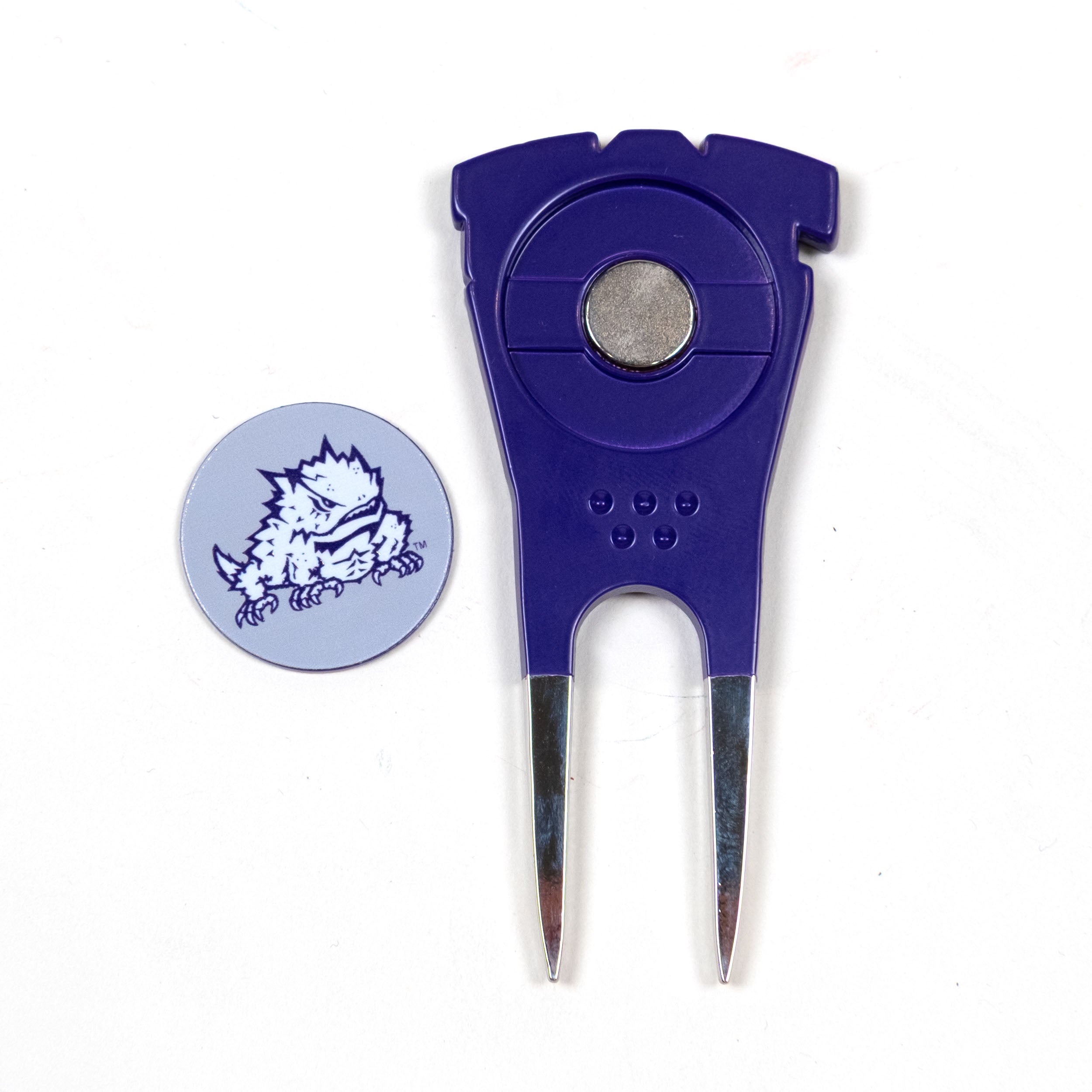 TCU Horned Frogs Custom Shaped Divot Tool