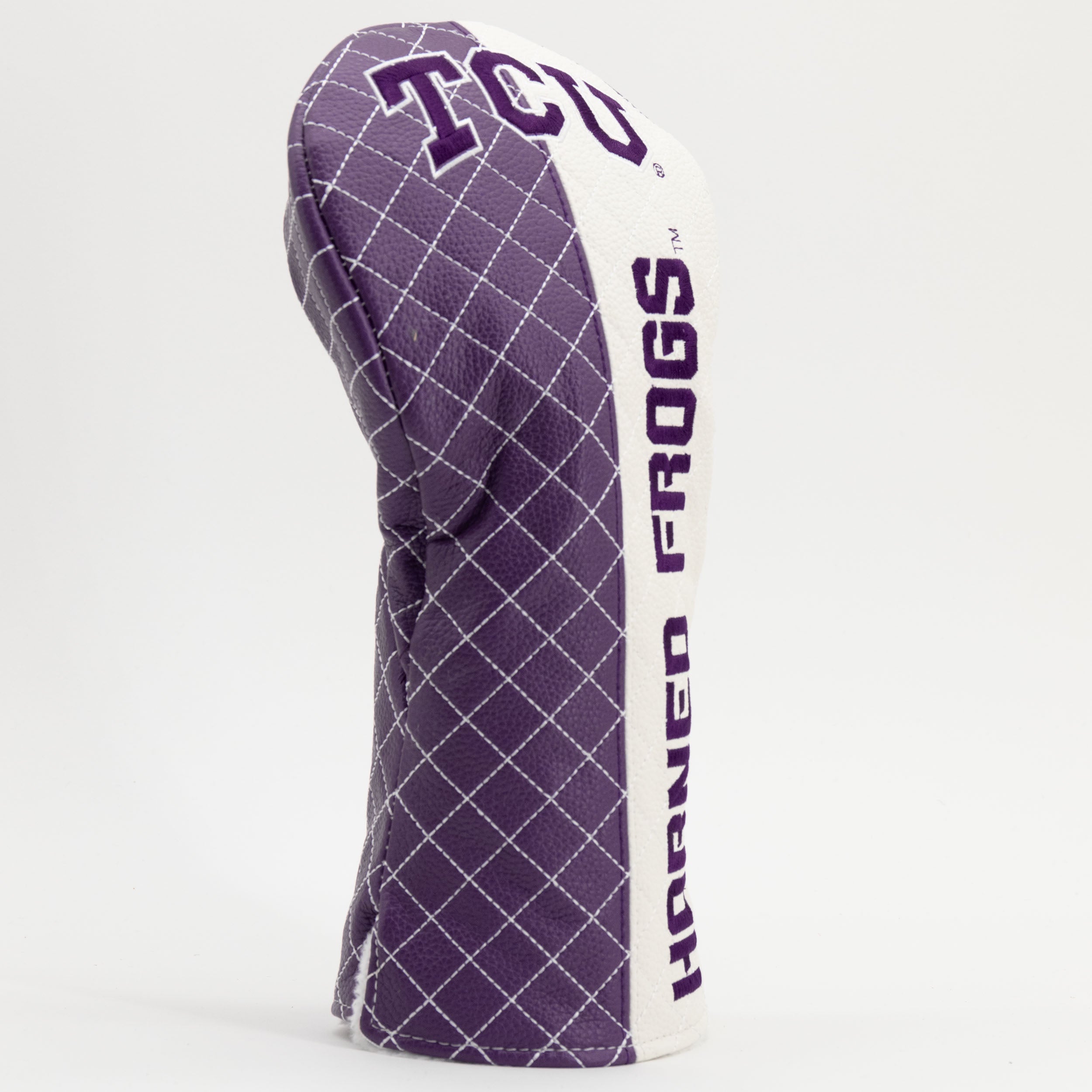 TCU Horned Frogs Quilted Driver Headcover (SPLIT)