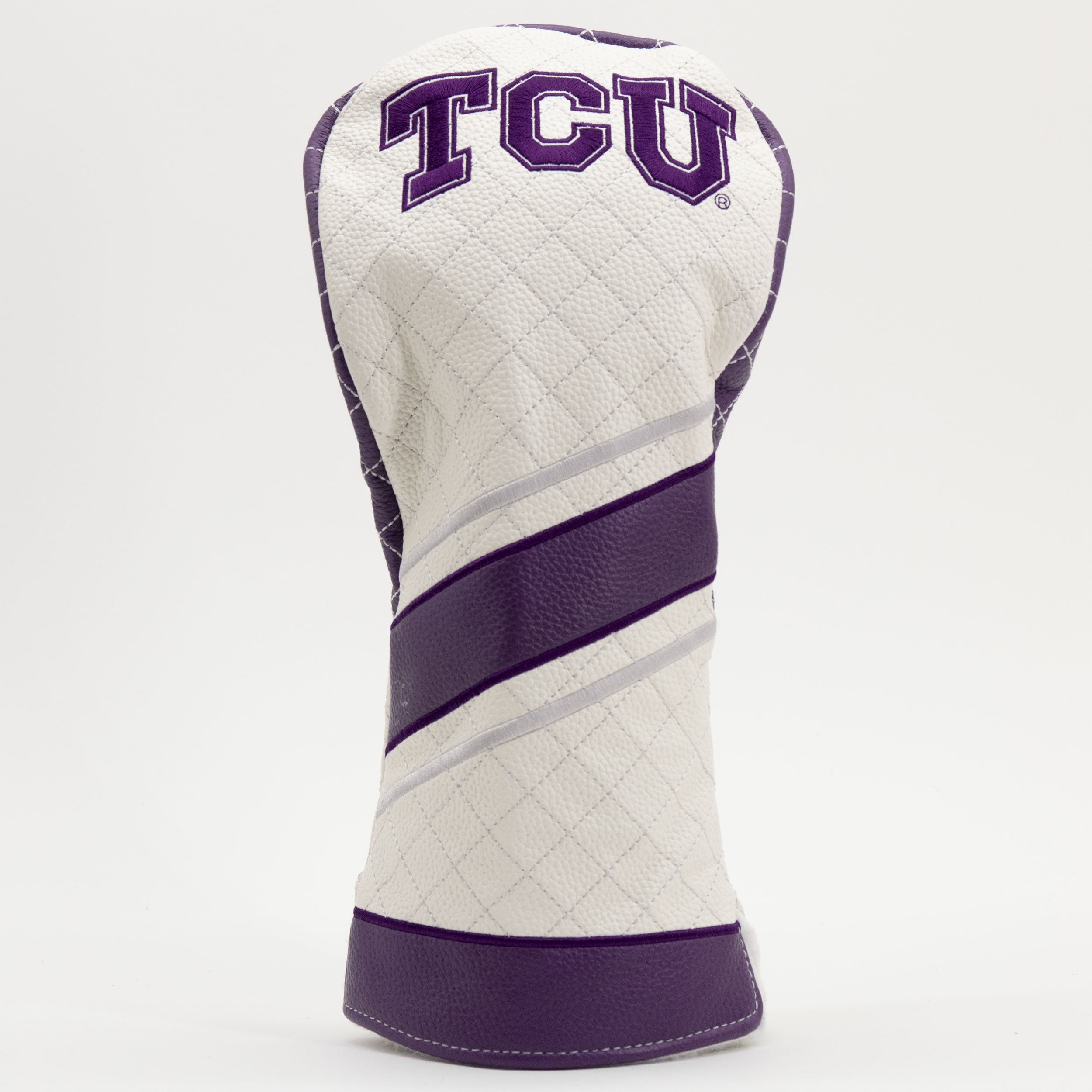 TCU Horned Frogs Quilted Driver Headcover (STRIPED)