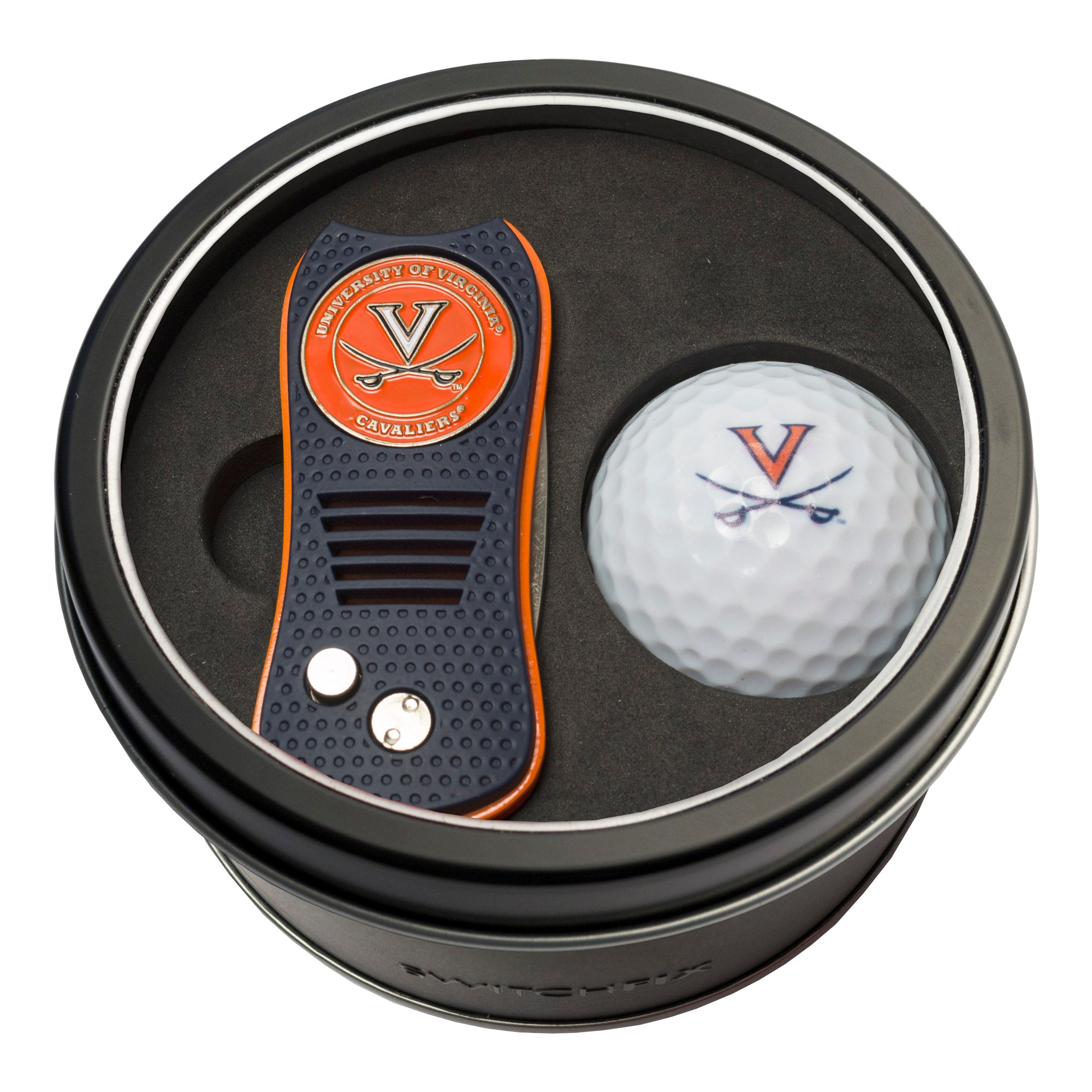 Virginia Cavaliers Switchblade Divot Tool + Golf Ball Tin Gift Set
