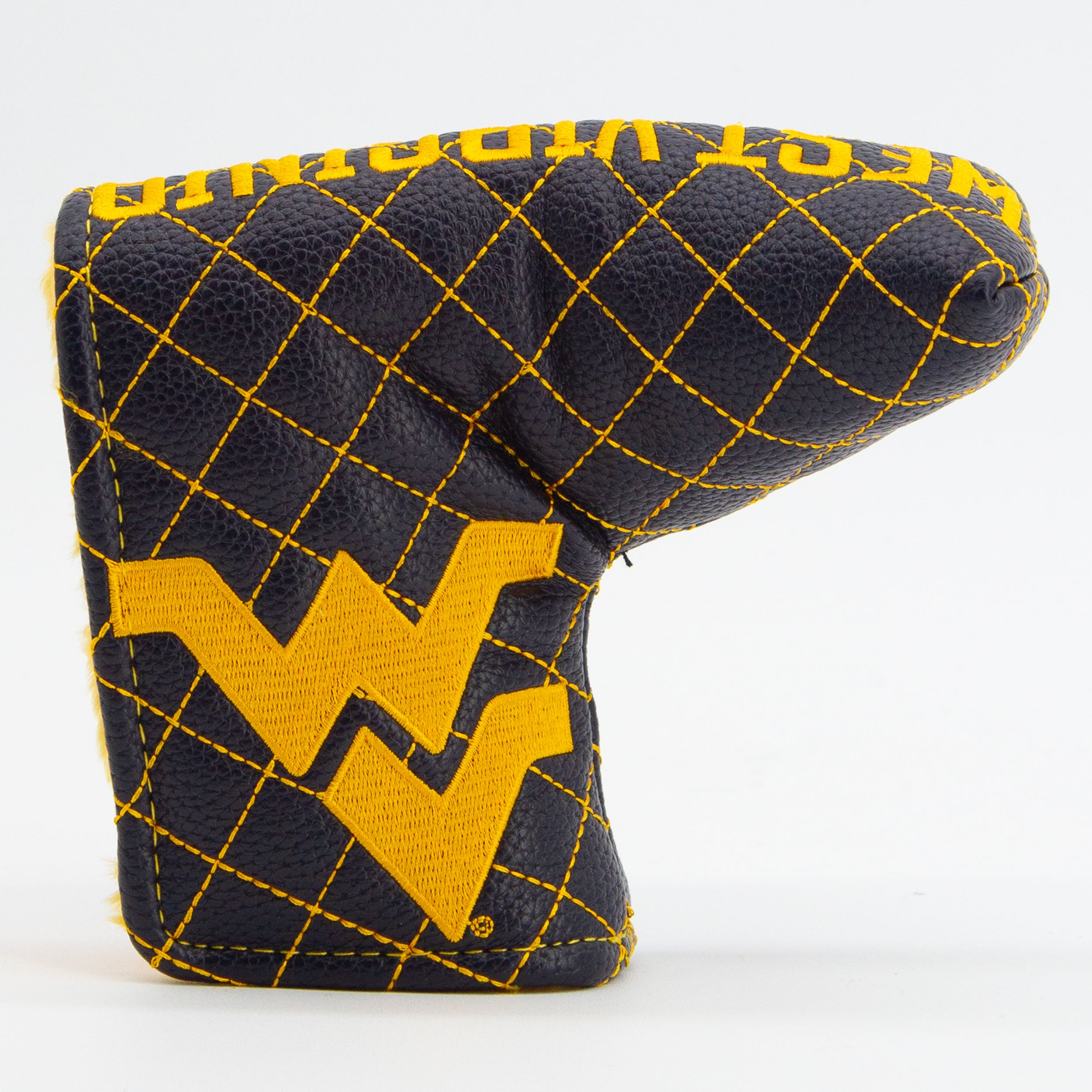 West Virginia Mountaineers Quited Blade Putter Cover (SOLID)