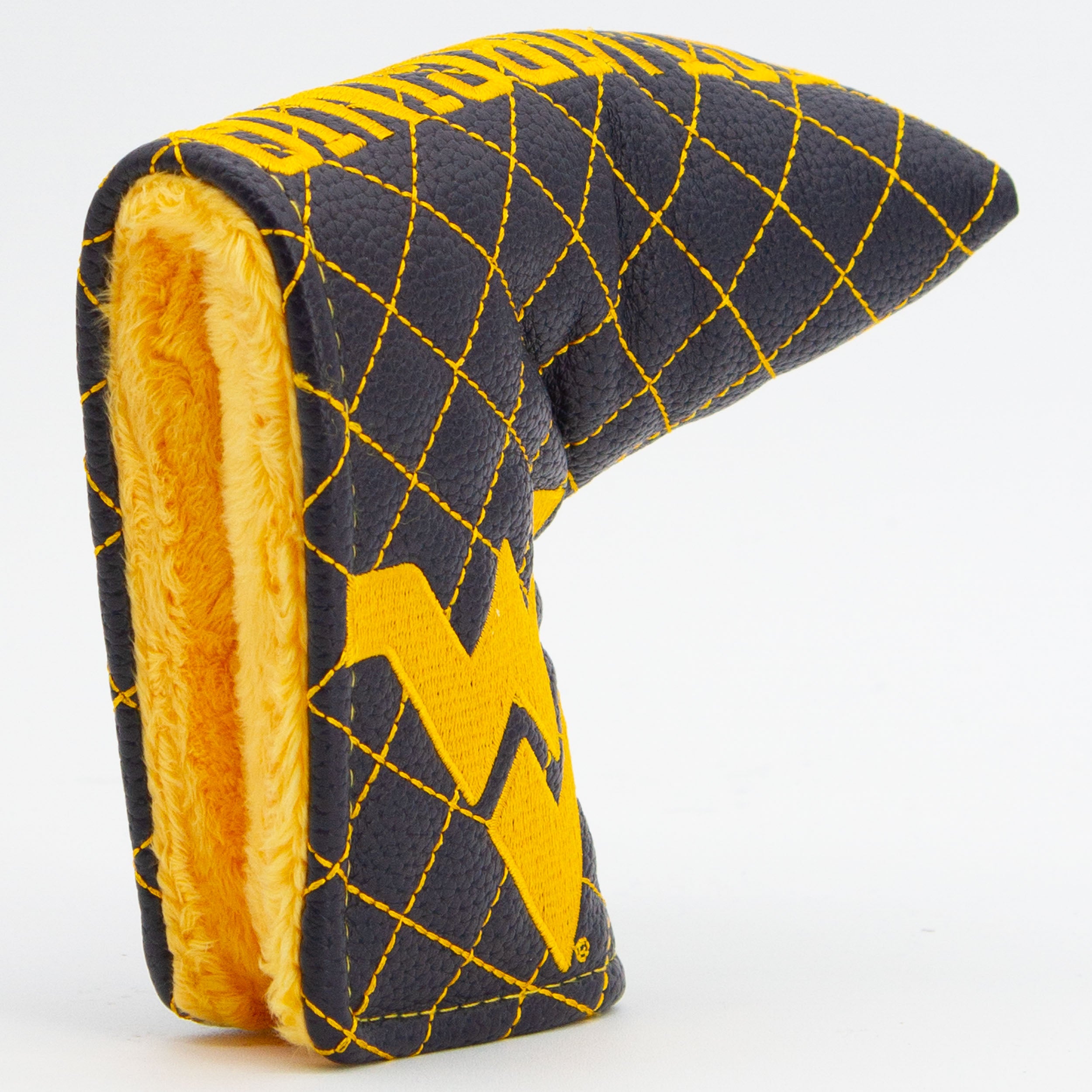 West Virginia Mountaineers Quited Blade Putter Cover (SOLID)