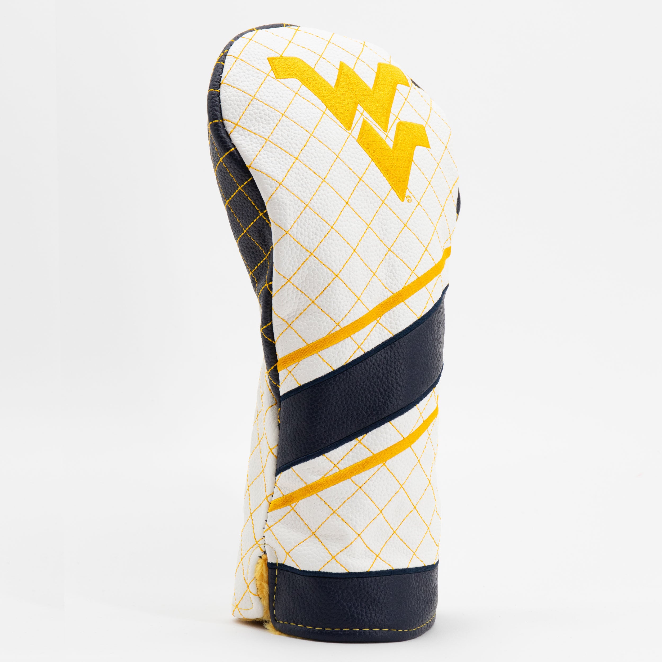 West Virginia Mountaineers Quilted Driver Headcover (STRIPED)