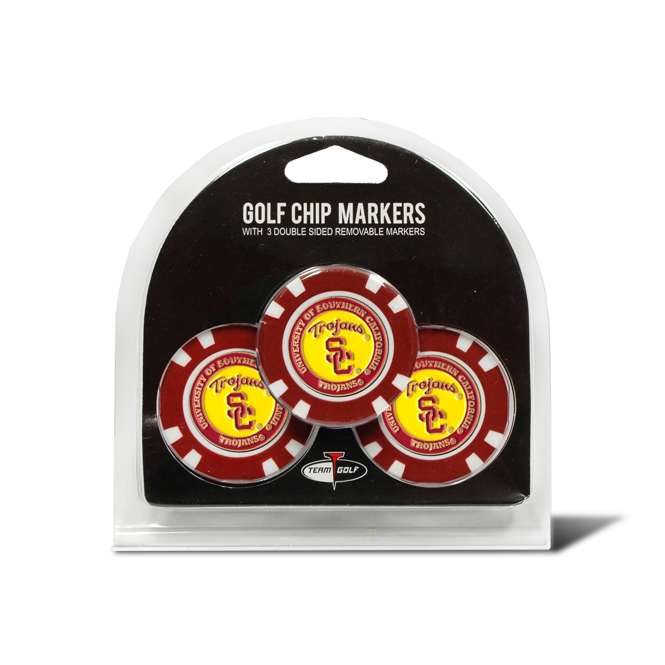 USC Trojans 3 Pack Golf Chip Ball Markers