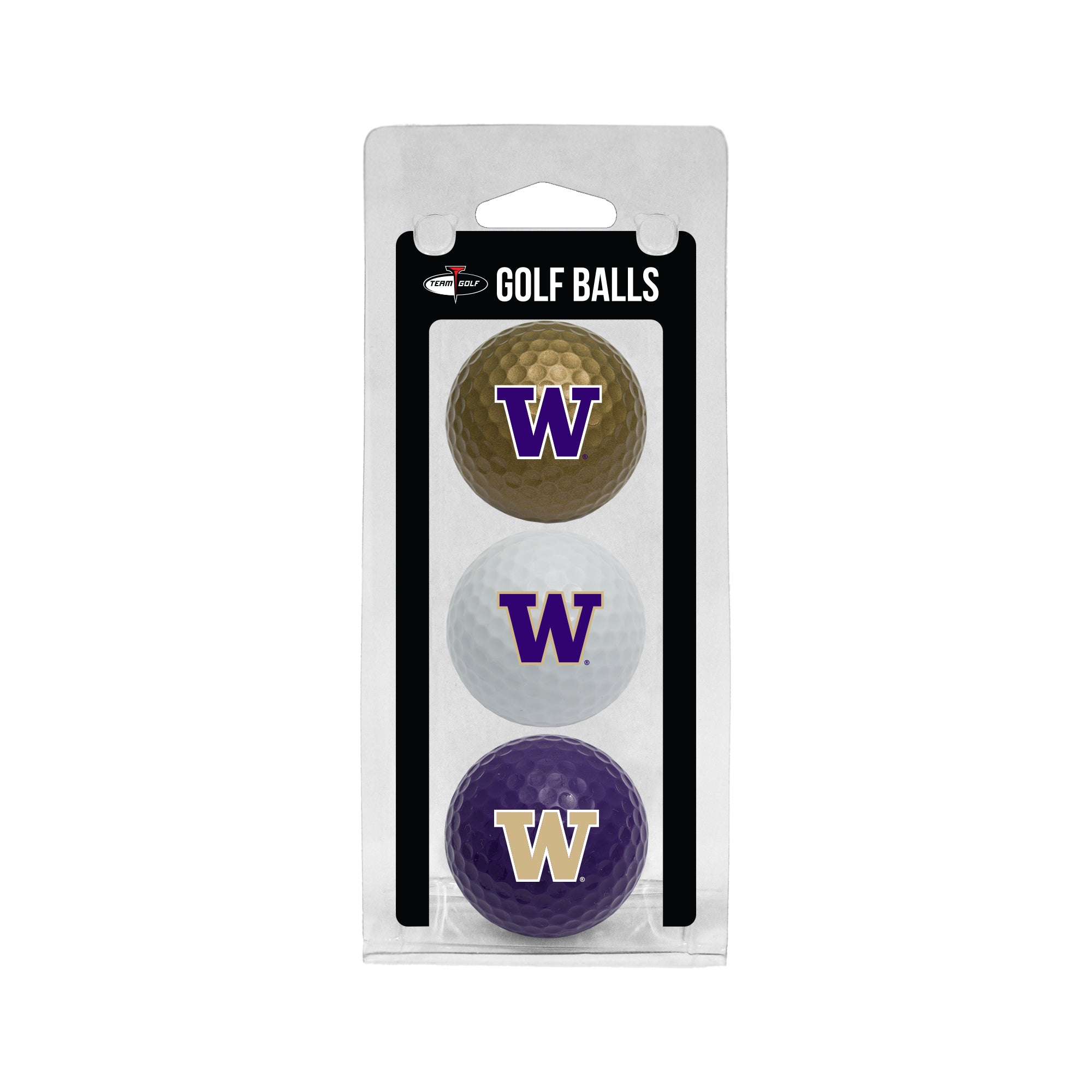 Washington Huskies 3 Golf Ball Pack