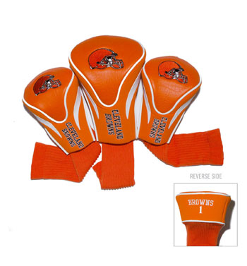 Cleveland Browns 3 Pack Contour Sock Headcovers