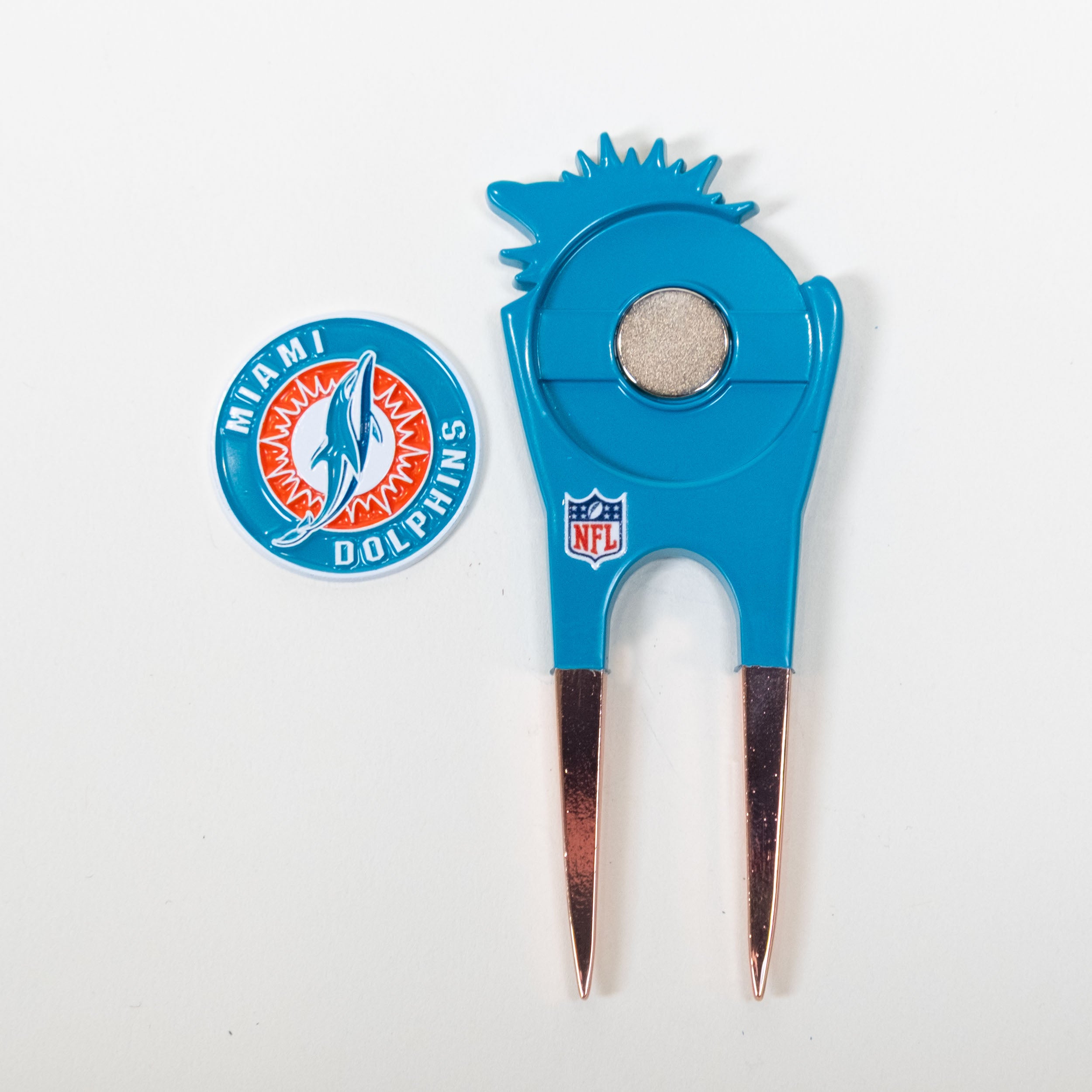 Miami Dolphins Custom Shaped Divot Tool