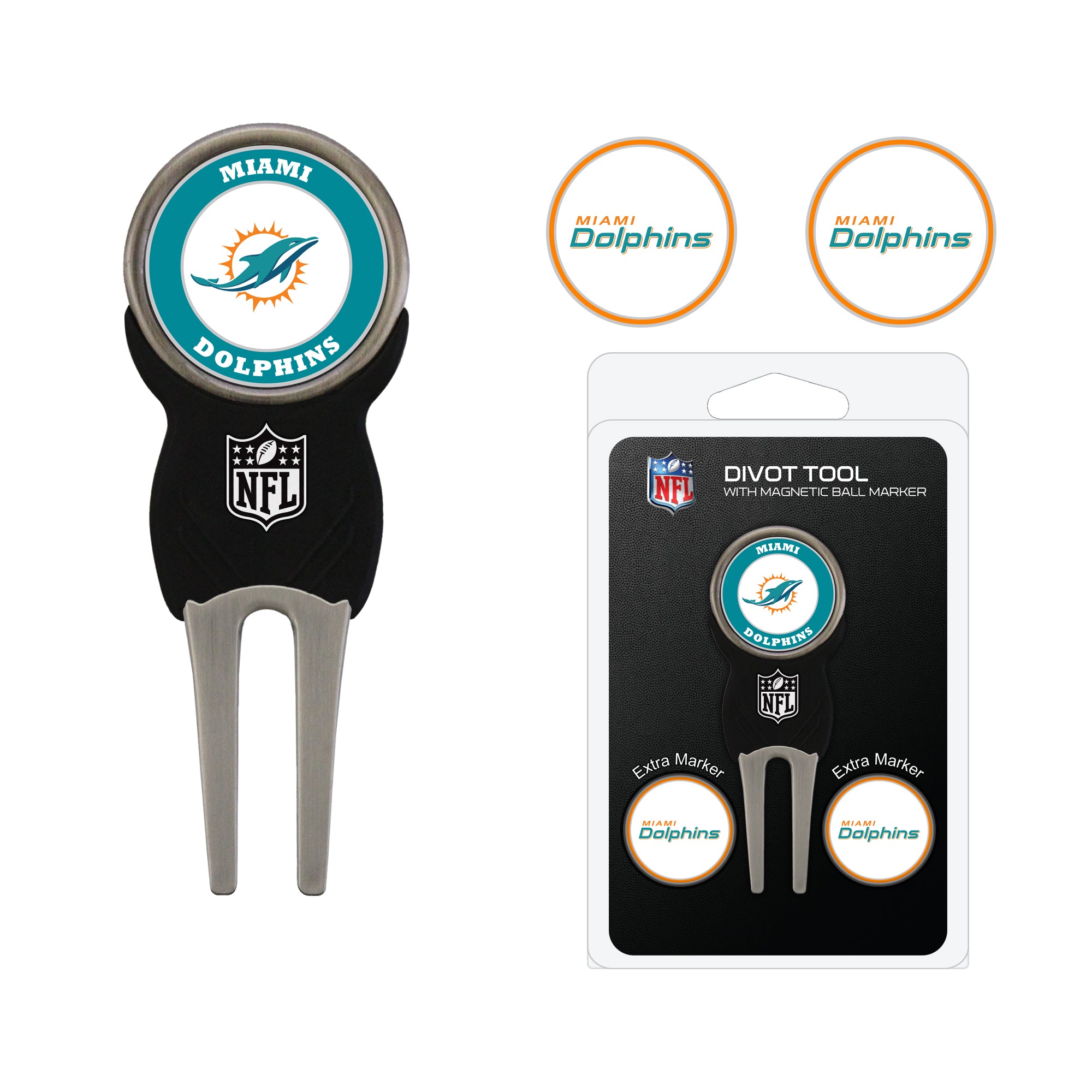 Miami Dolphins Signature Divot Tool Pack