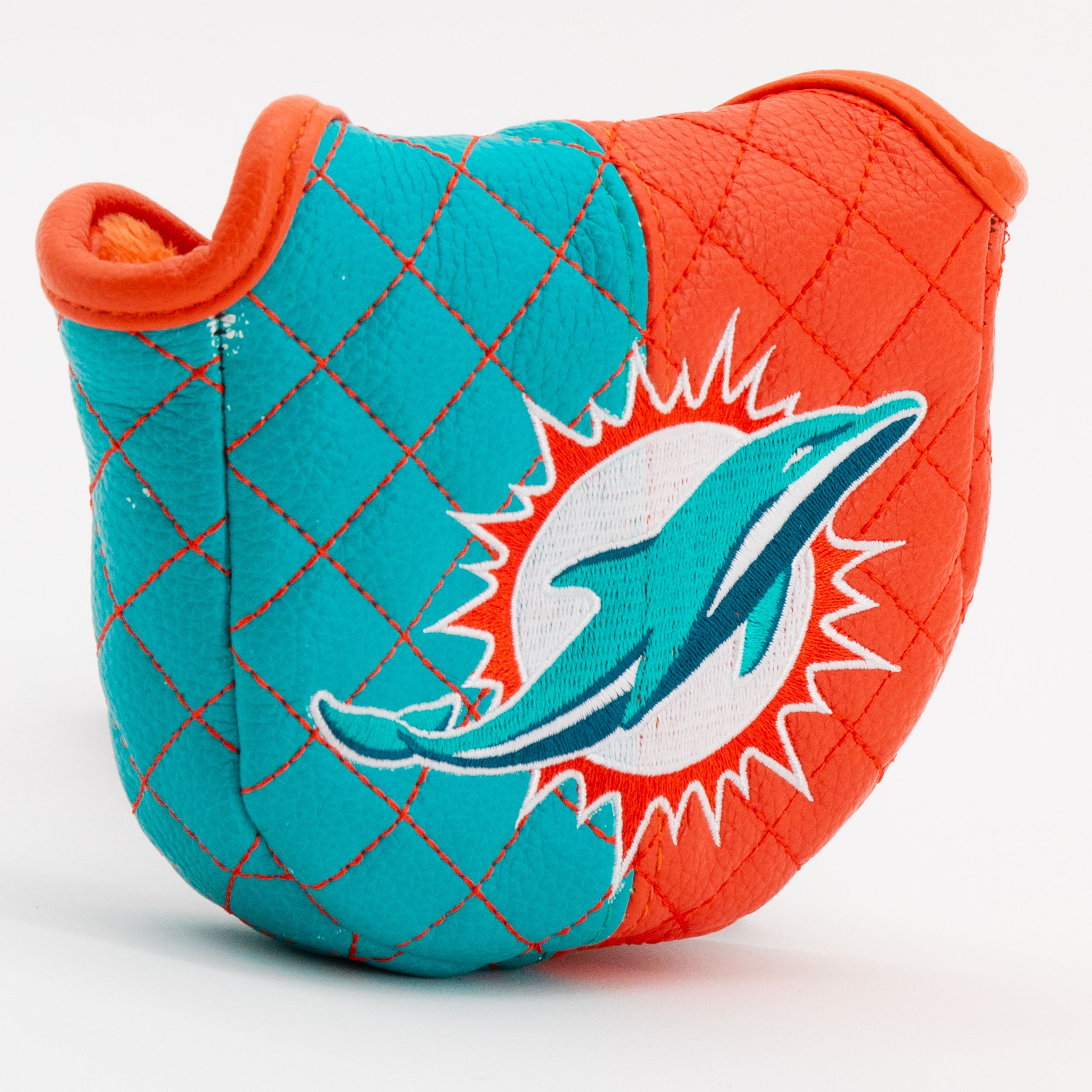 Miami Dolphins Quilted Mallet Putter Cover (SPLIT)