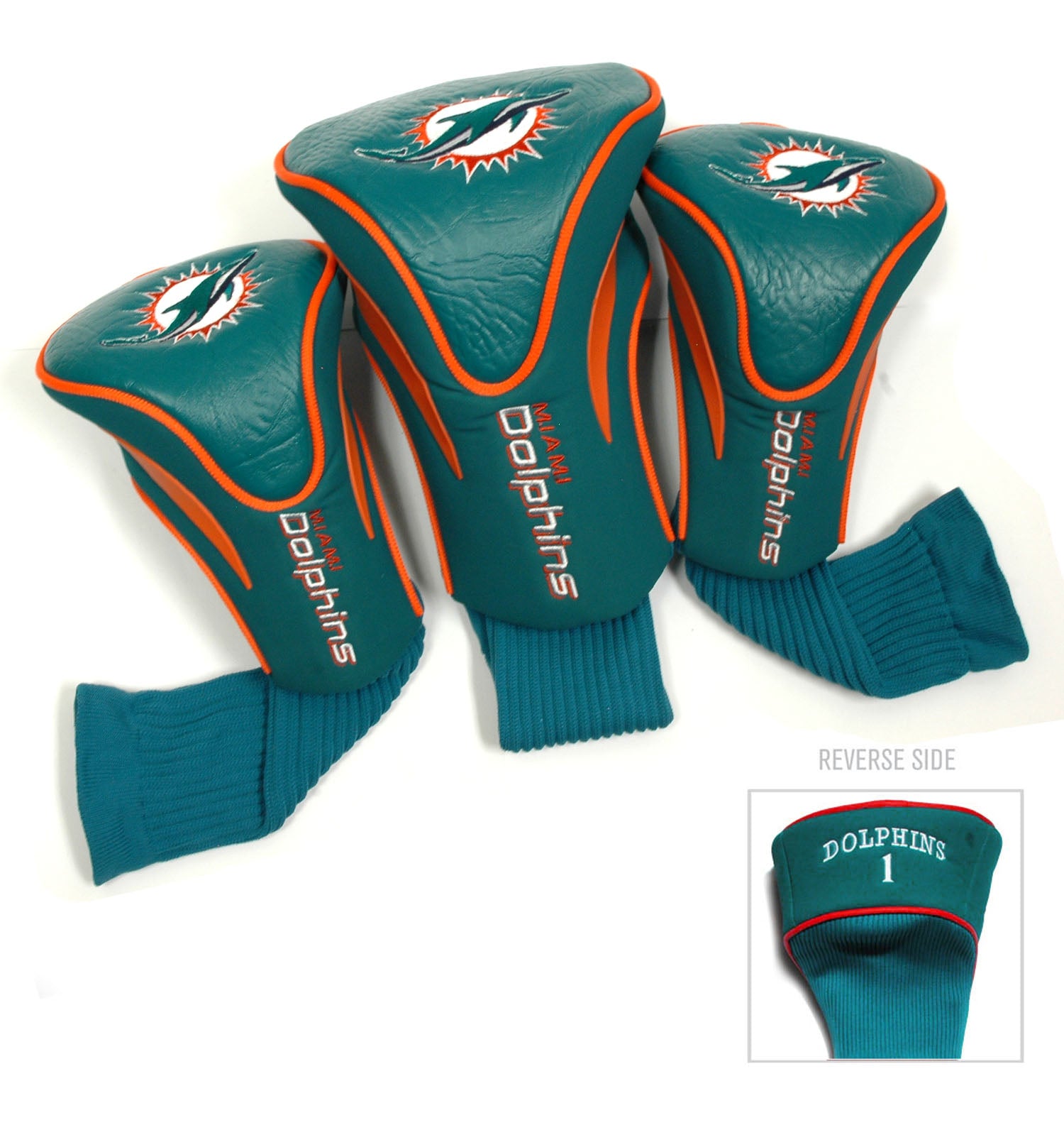 Miami Dolphins 3 Pack Contour Sock Headcovers