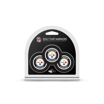Pittsburgh Steelers 3 Pack Golf Chip Ball Markers