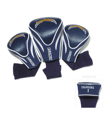 Los Angeles Chargers 3 Pack Contour Sock Headcovers