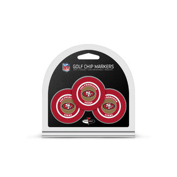 San Francisco 49ers 3 Pack Golf Chip Ball Markers