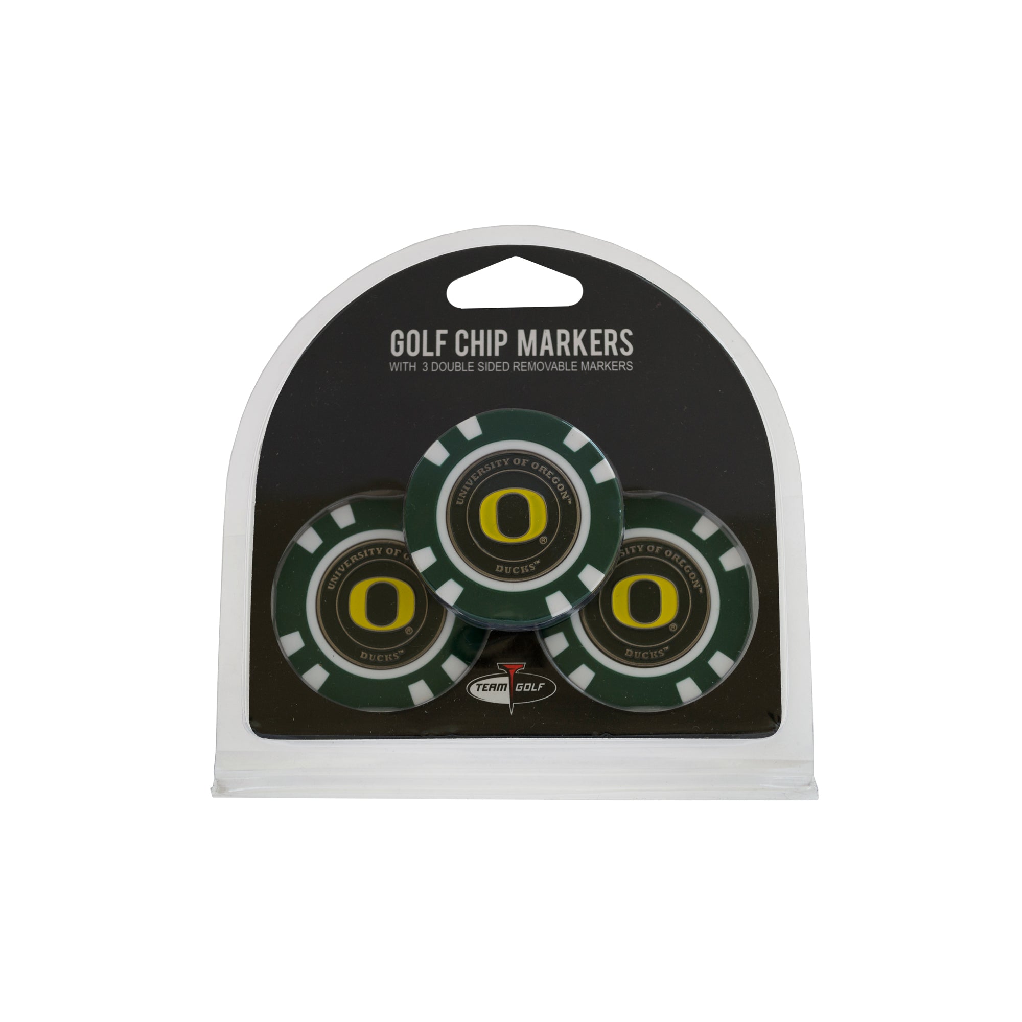Oregon Ducks 3 Pack Golf Chip Ball Markers