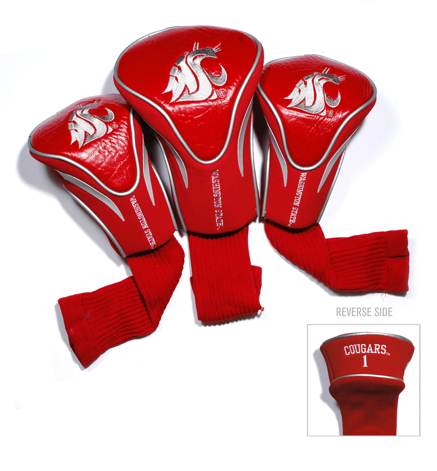 Washington State Cougars 3 Pack Contour Sock Headcovers