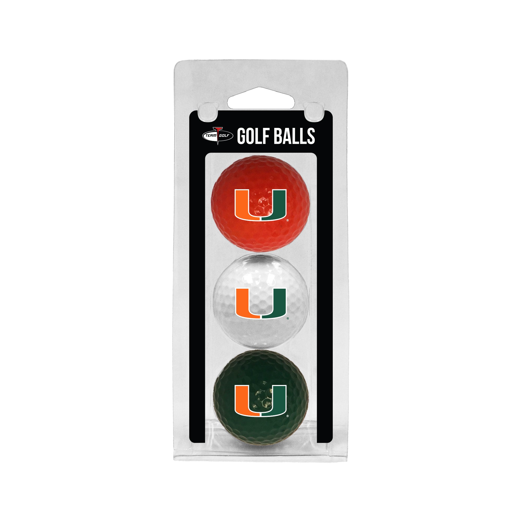 Miami Hurricanes Golf Balls 3 Pack
