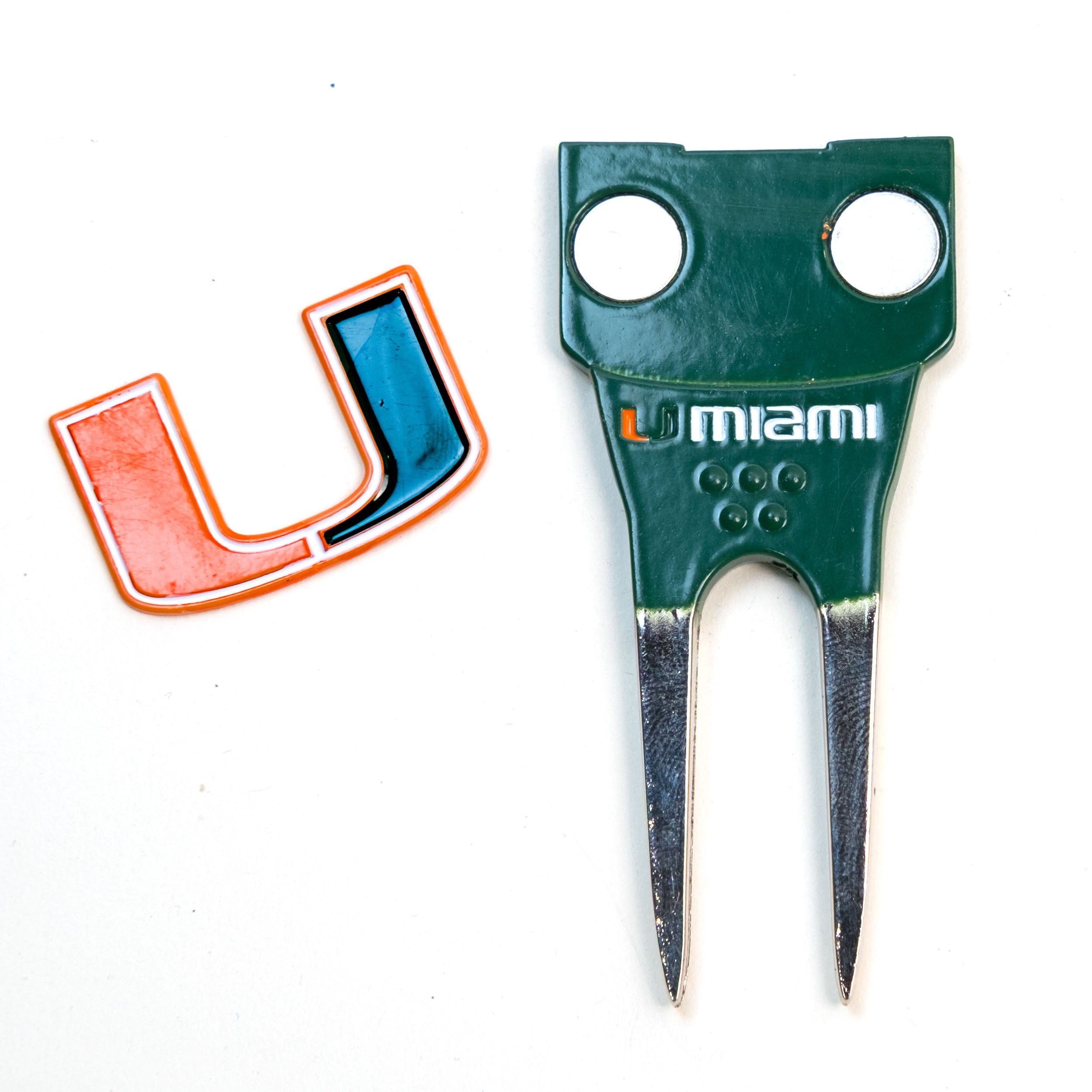 Miami Hurricanes Custom Shaped Divot Tool