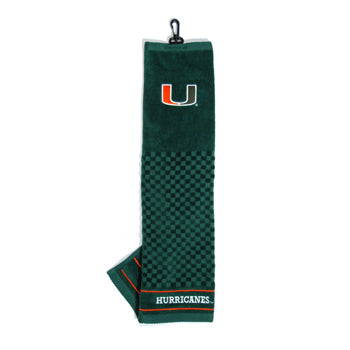 Miami Hurricanes Embroidered Towel
