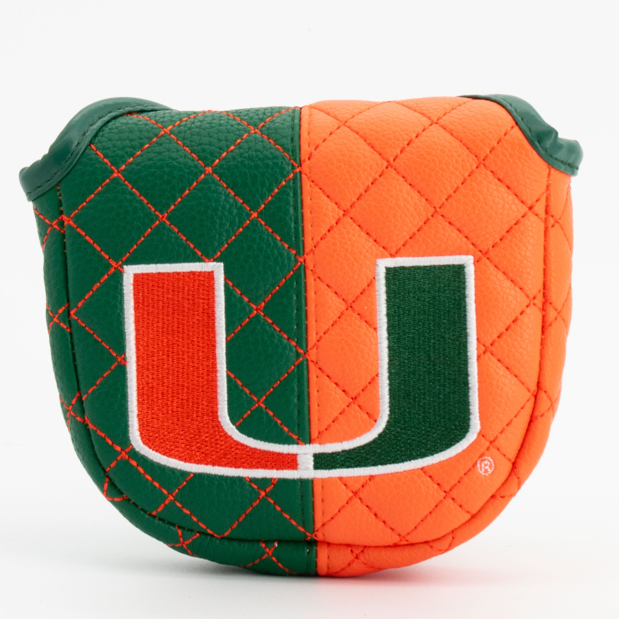 Miami Hurricanes Quilted Mallet Putter Cover (SPLIT)