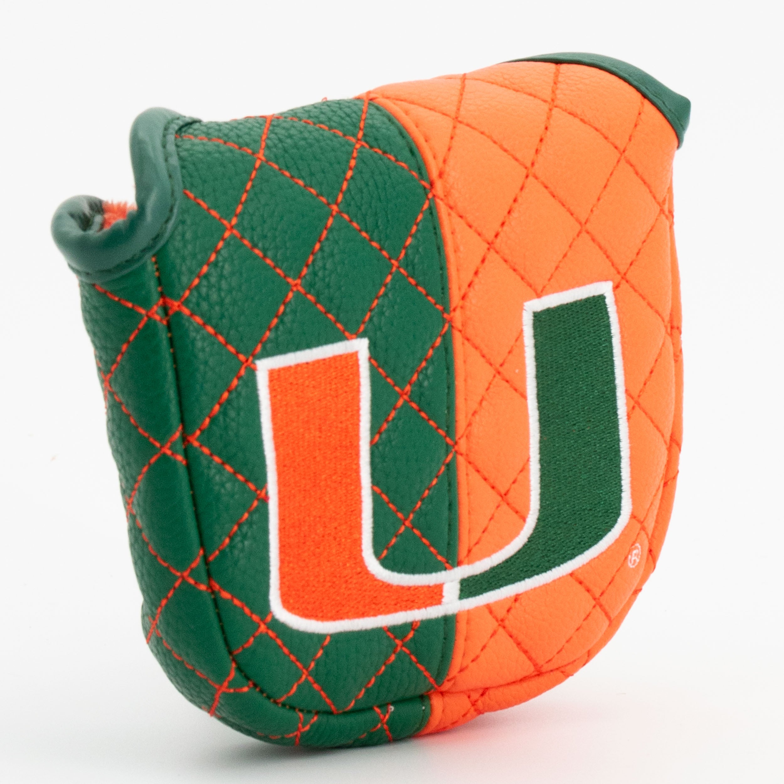 Miami Hurricanes Quilted Mallet Putter Cover (SPLIT)