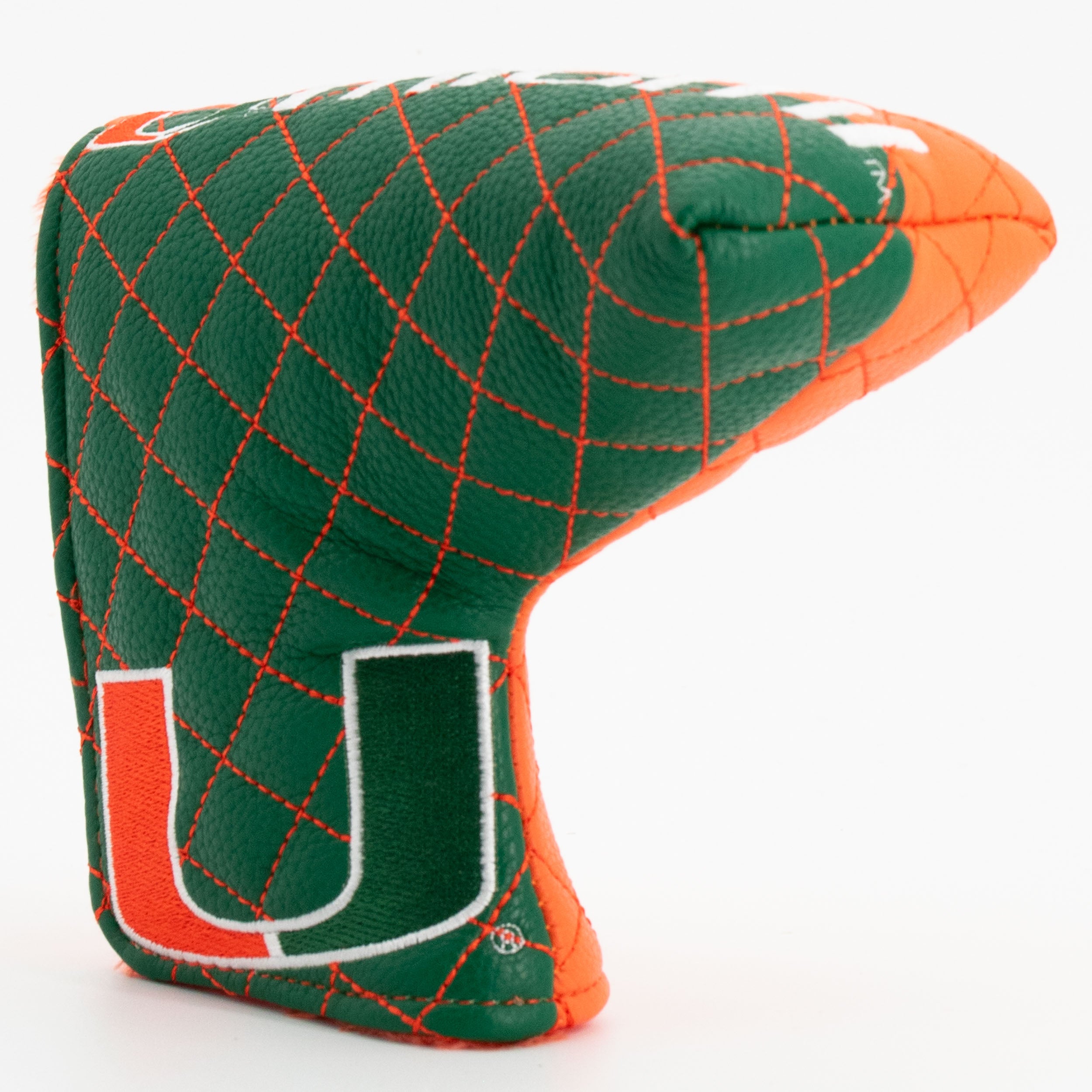 Miami Hurricanes Quited Blade Putter Cover (SPLIT)