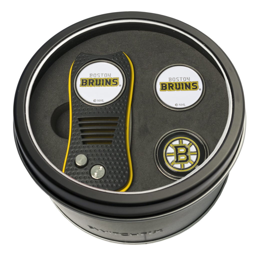 Boston Bruins Switchfix + 2 Ball Marker Tin Gift Set