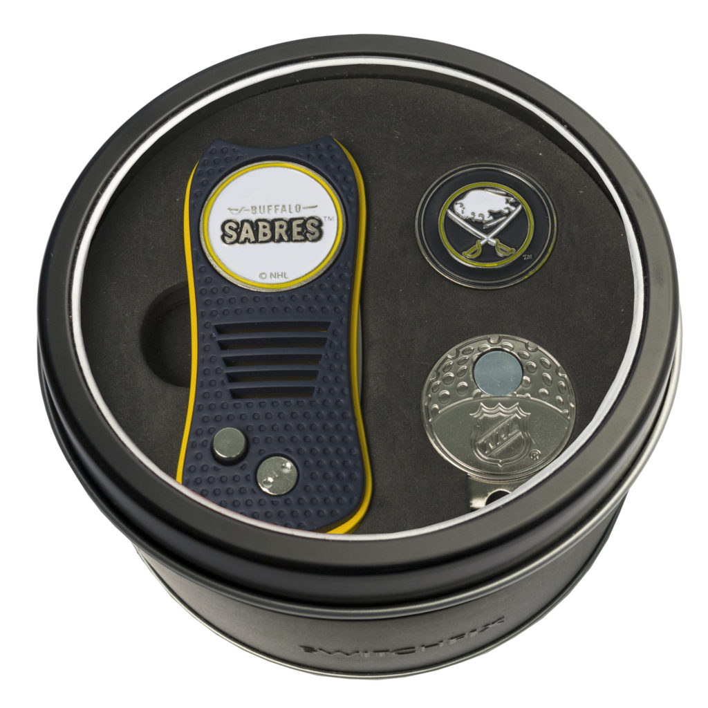 Buffalo Sabres Switchfix + Cap Clip + Ball Marker Tin Gift Set