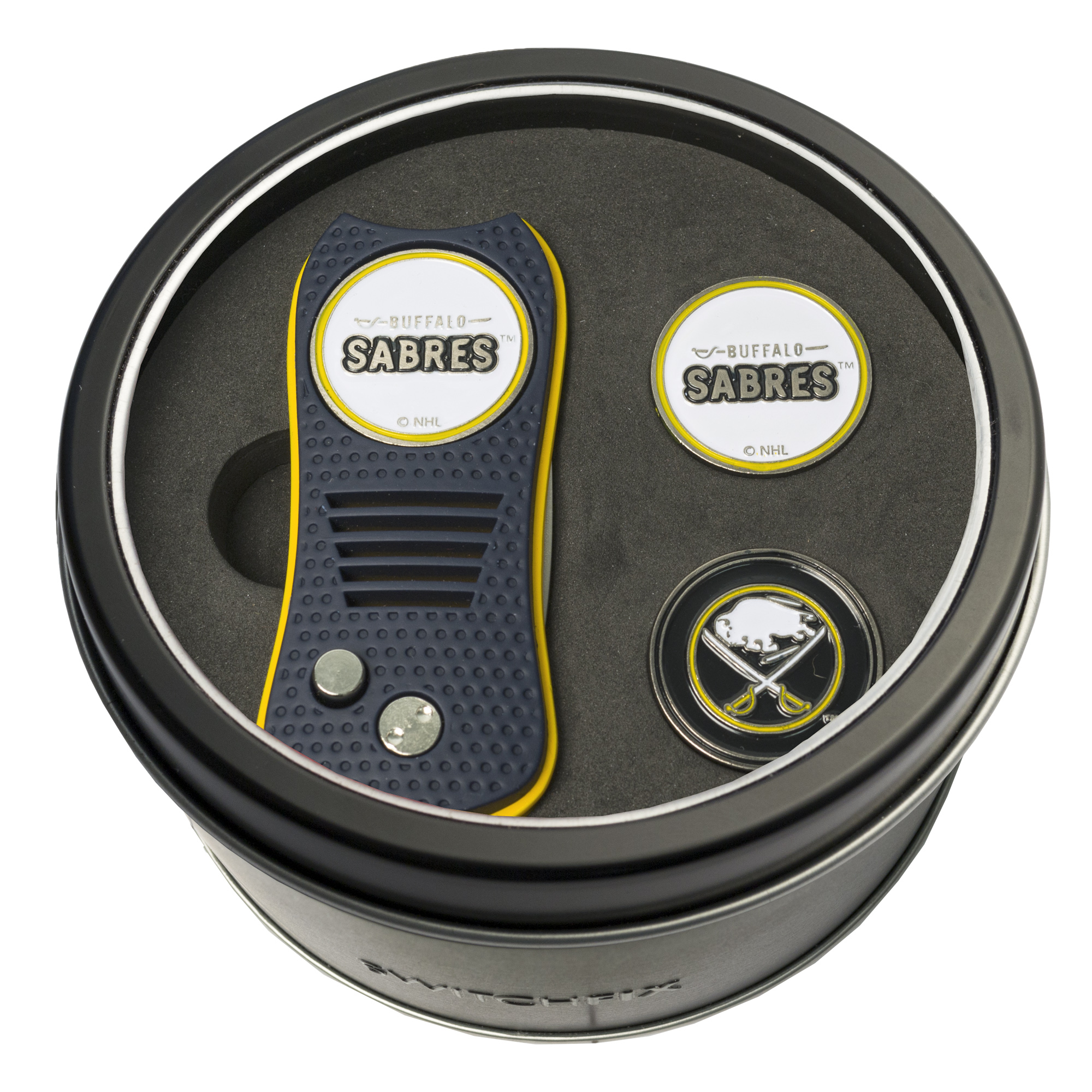 Buffalo Sabres Switchfix + 2 Ball Marker Tin Gift Set