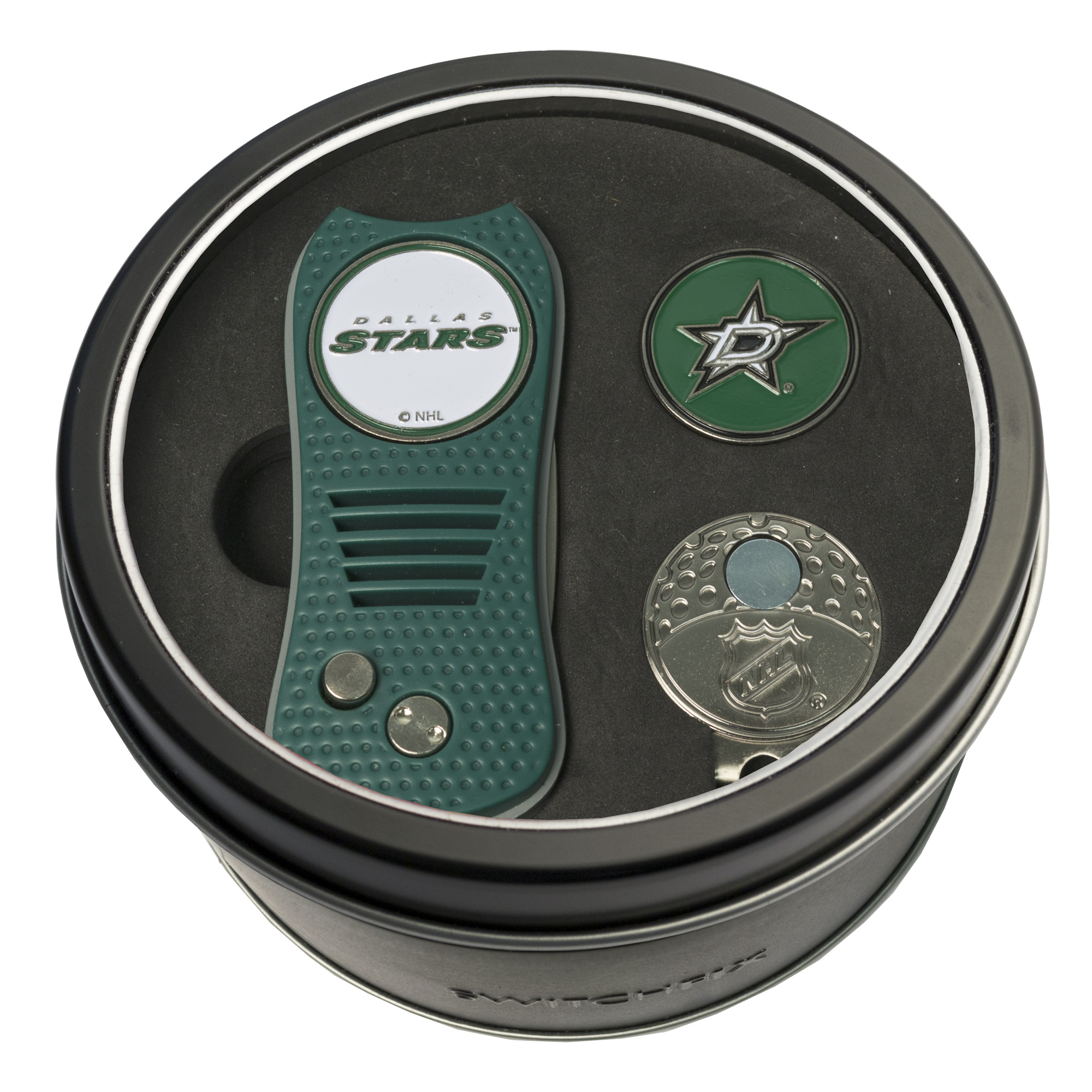 Dallas Stars Switchfix + Cap Clip + Ball Marker Tin Gift Set