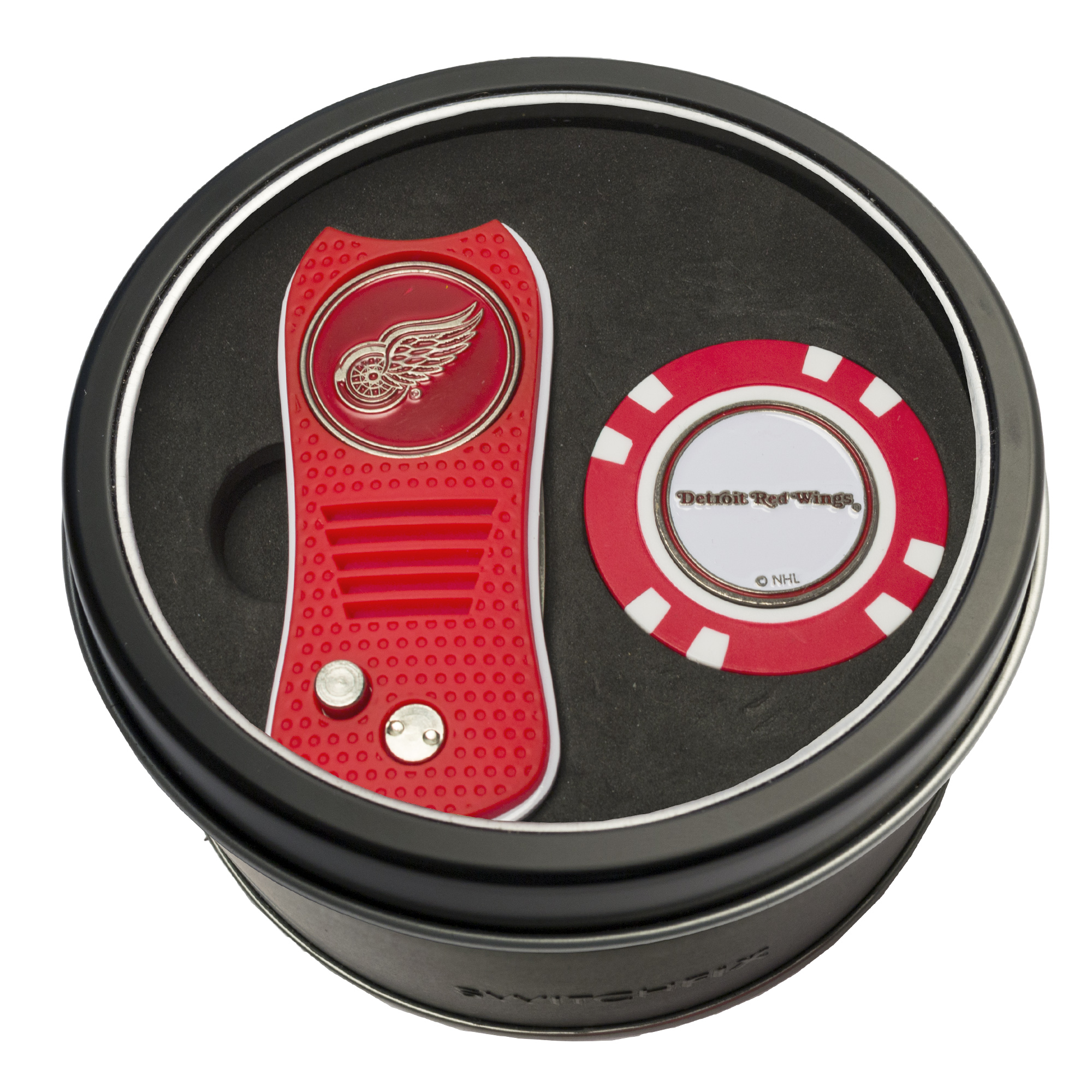 Detroit Red Wings Switchfix + Golf Chip Tin Gift Set