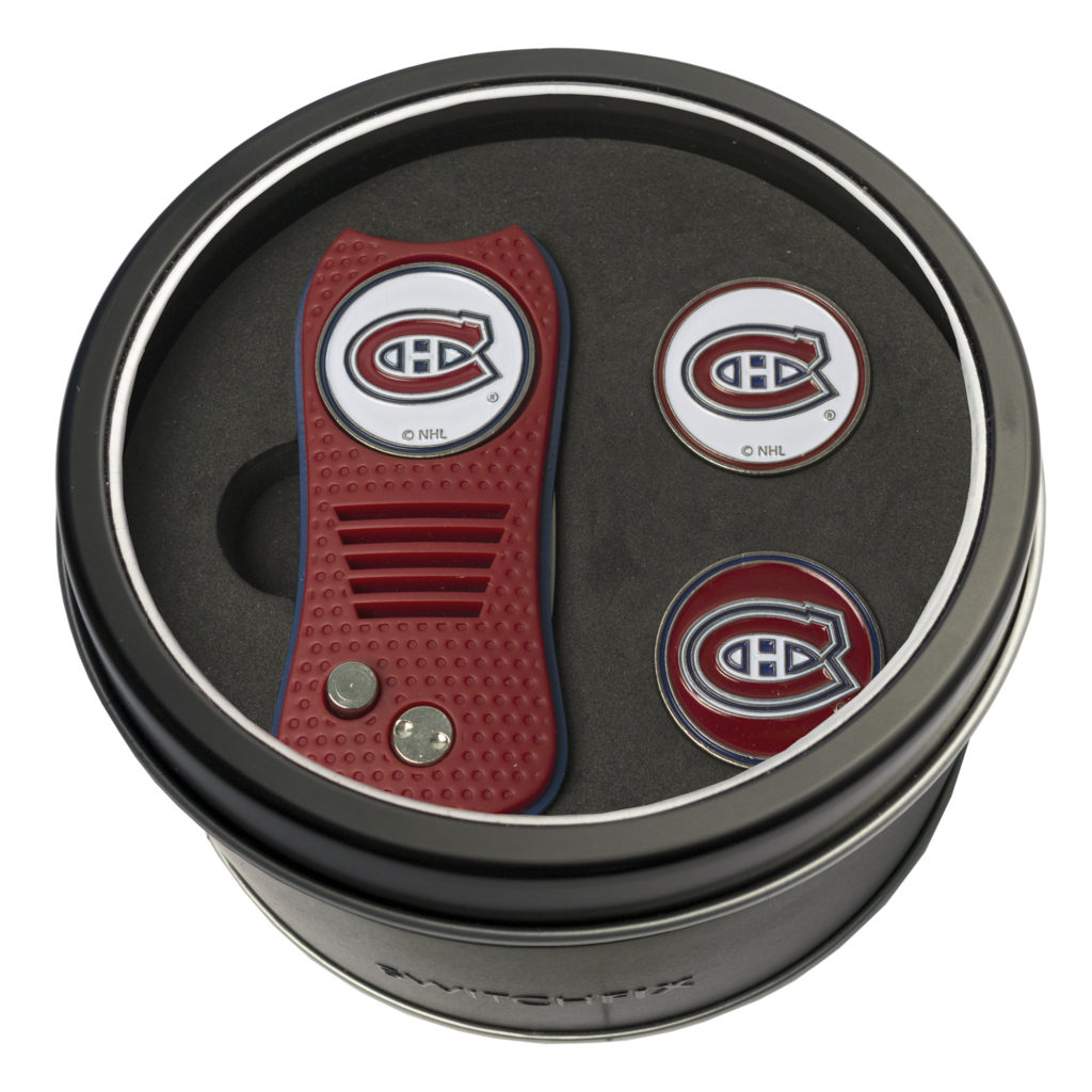 Montreal Canadiens Switchfix + 2 Ball Marker Tin Gift Set