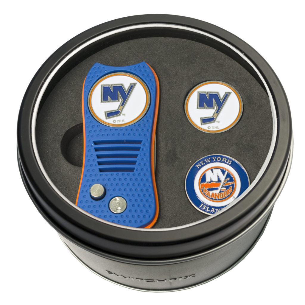 New York Islanders Switchfix + 2 Ball Marker Tin Gift Set