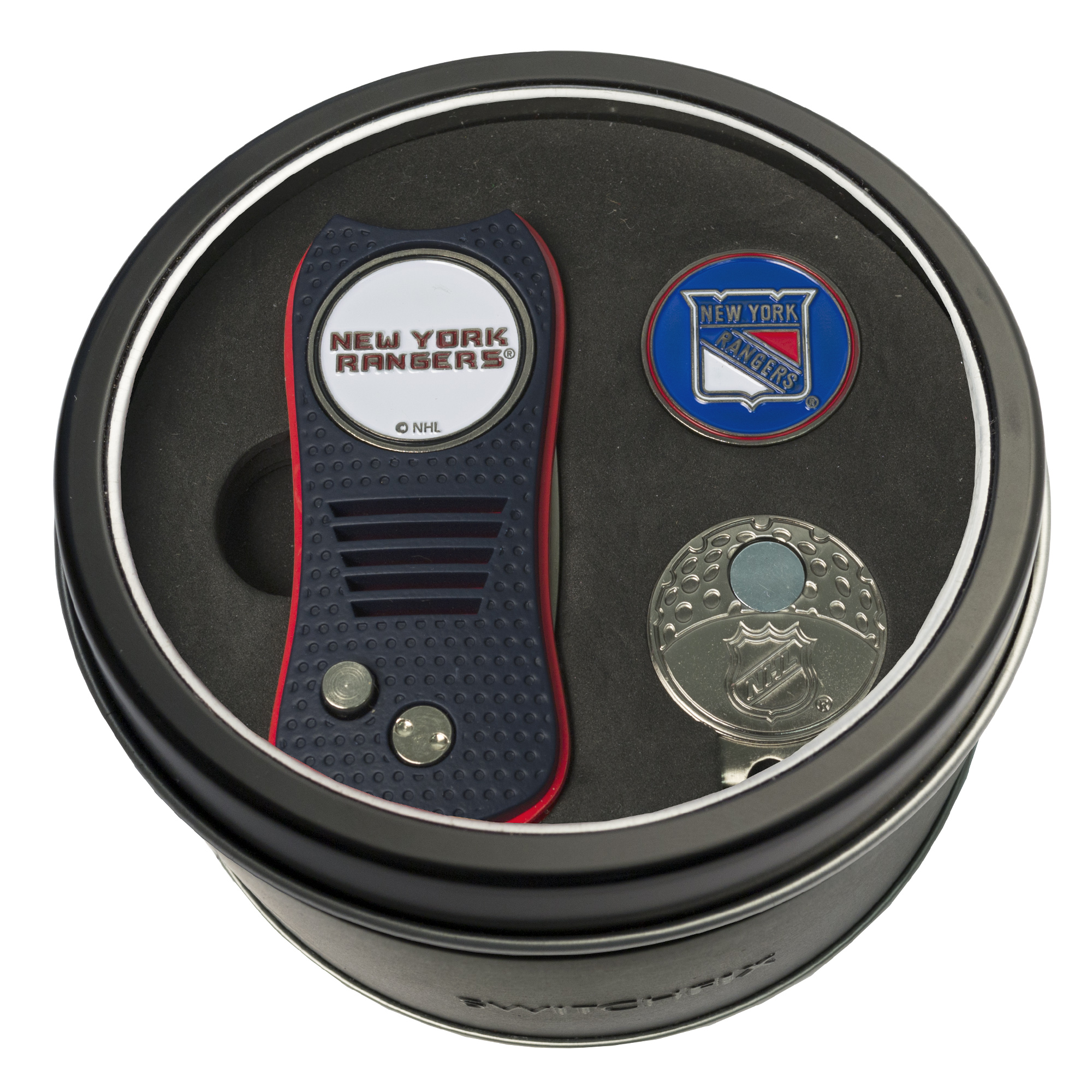 New York Rangers Switchfix + Cap Clip + Ball Marker Tin Gift Set