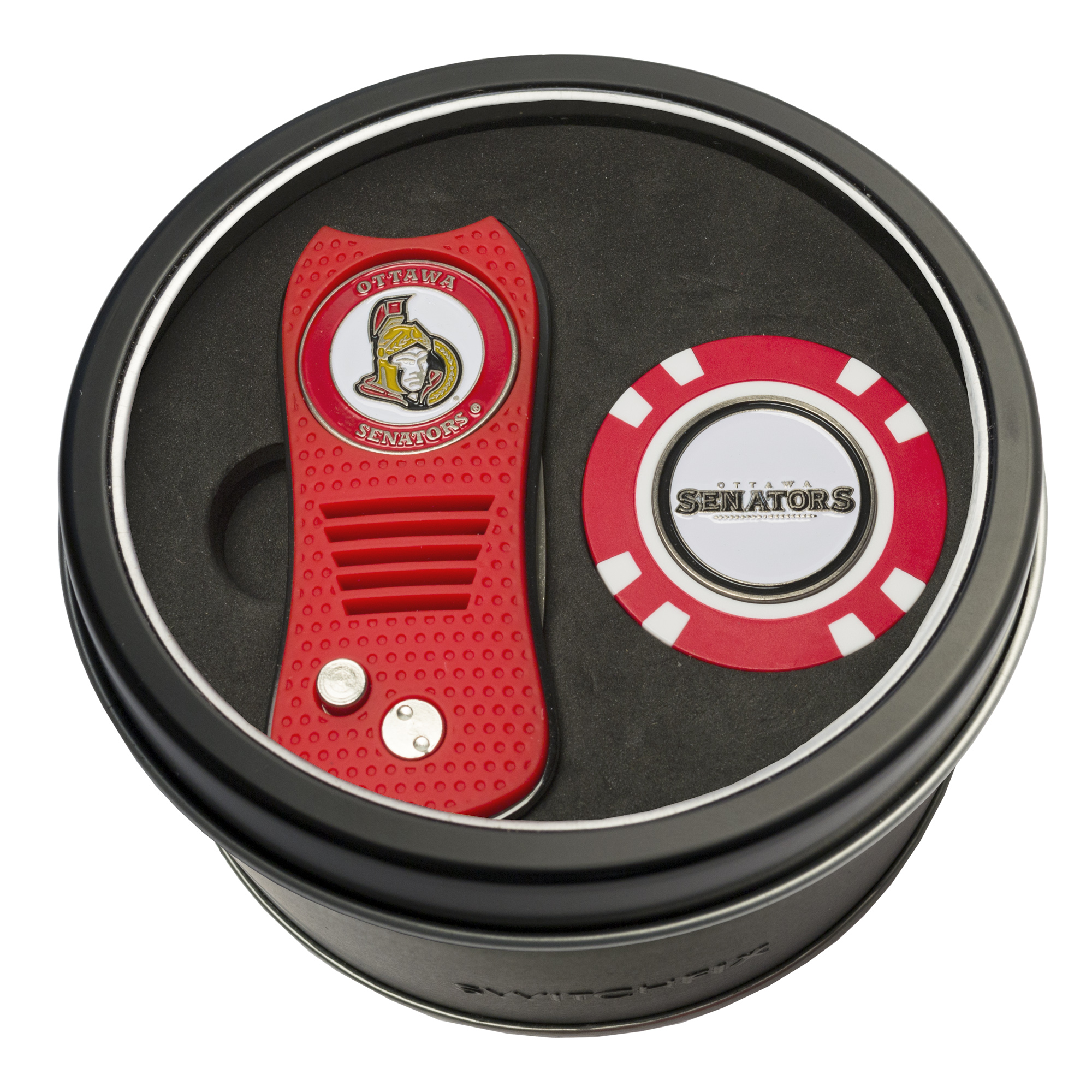 Ottawa Senators Switchfix + Golf Chip Tin Gift Set