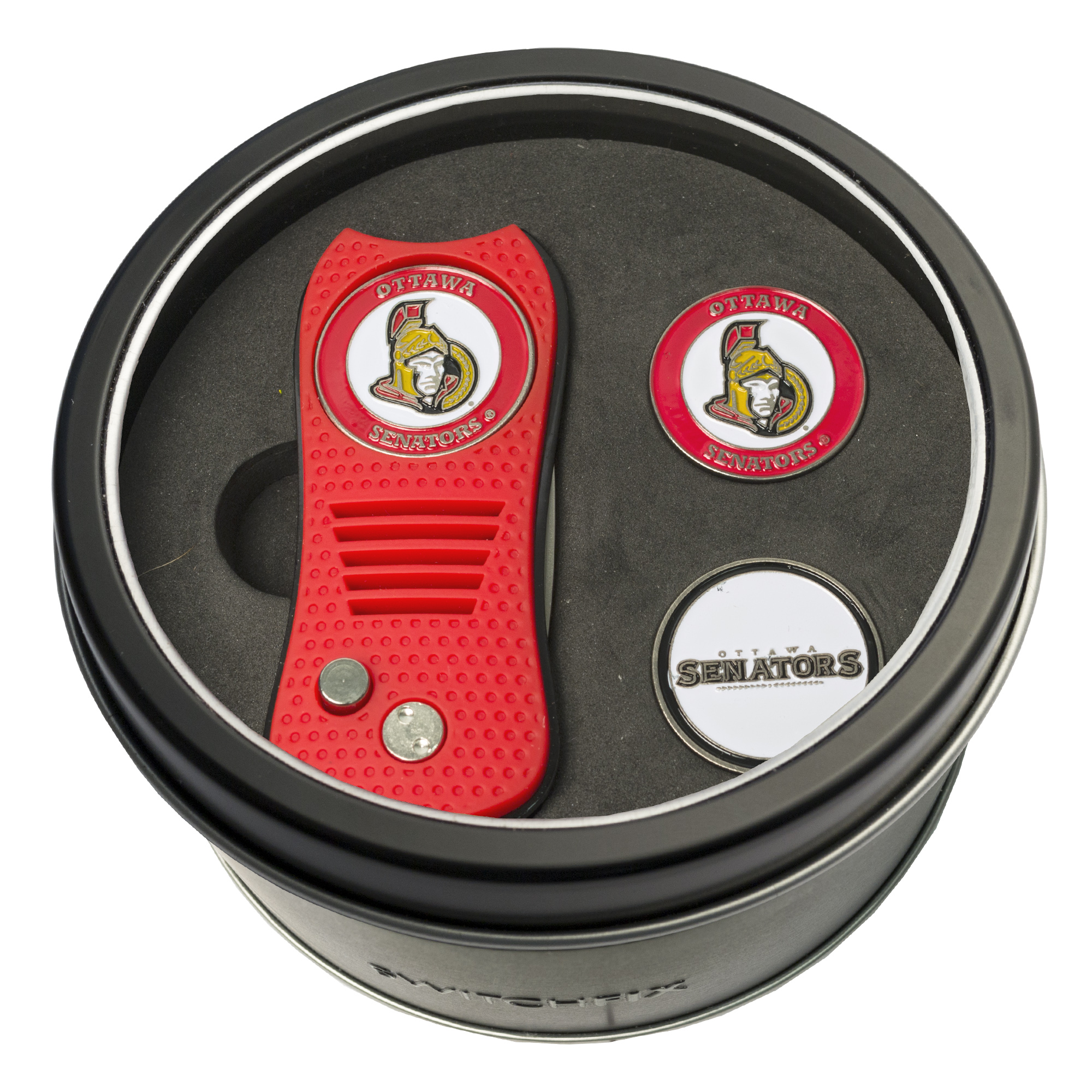 Ottawa Senators Switchfix + 2 Ball Marker Tin Gift Set