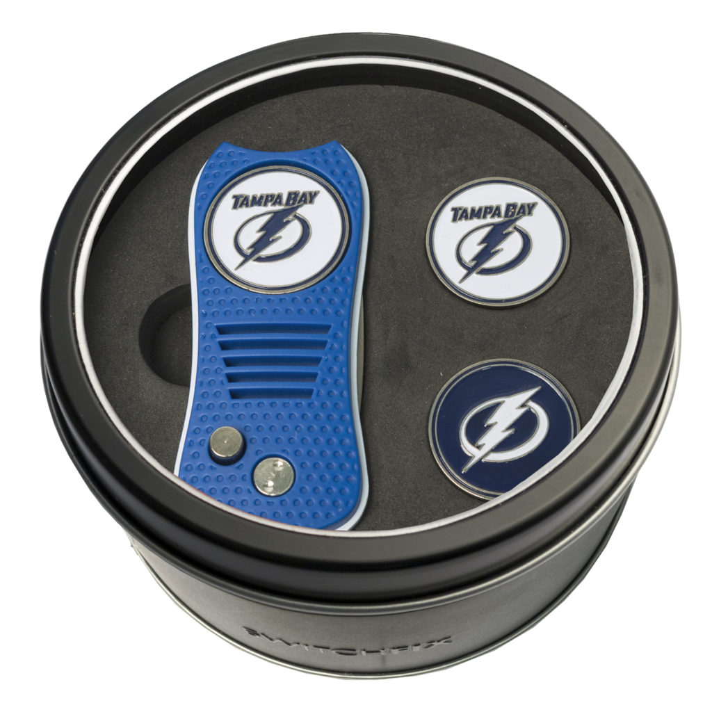 Tampa Bay Lightning Switchfix + 2 Ball Marker Tin Gift Set