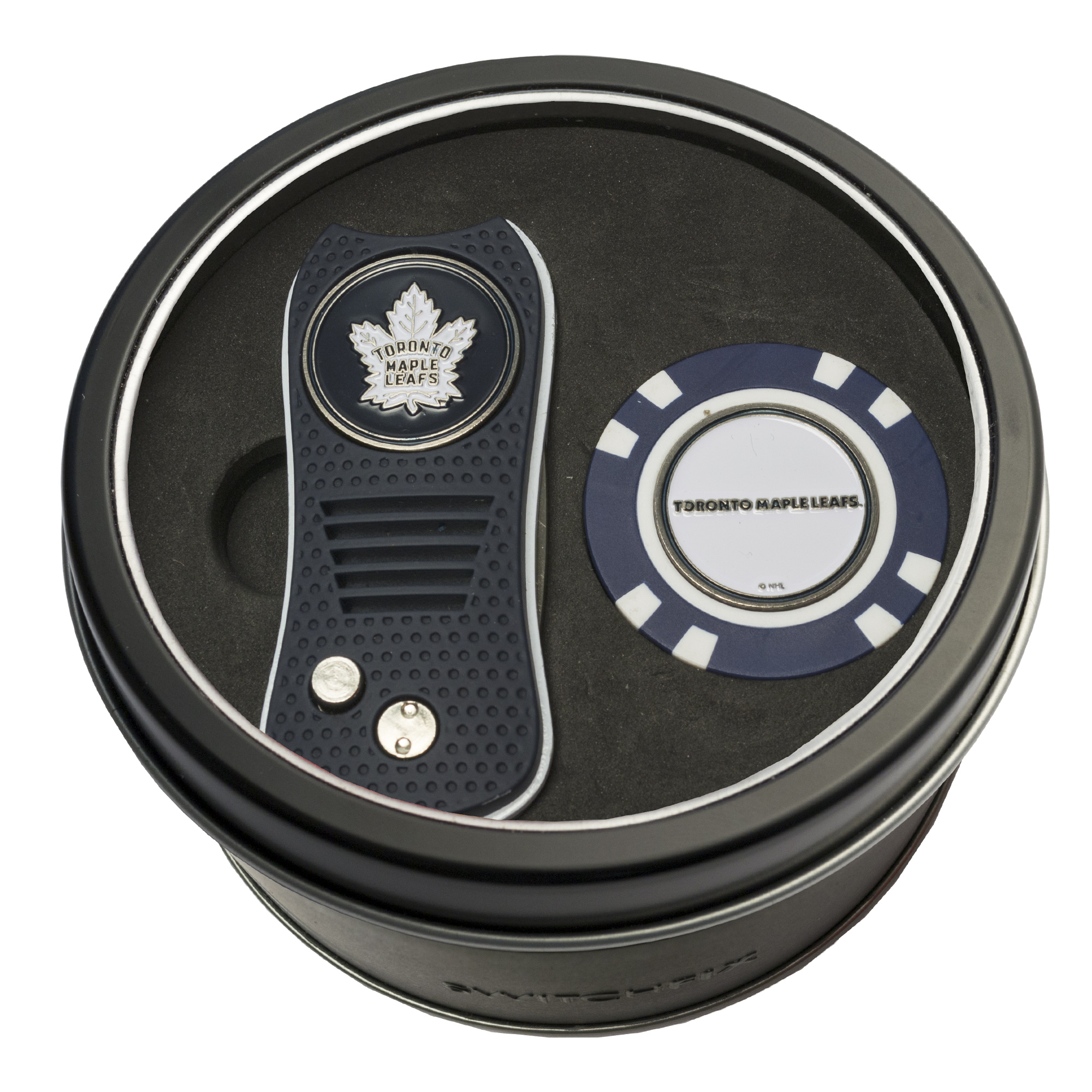 Toronto Maple Leafs Switchfix + Golf Chip Tin Gift Set