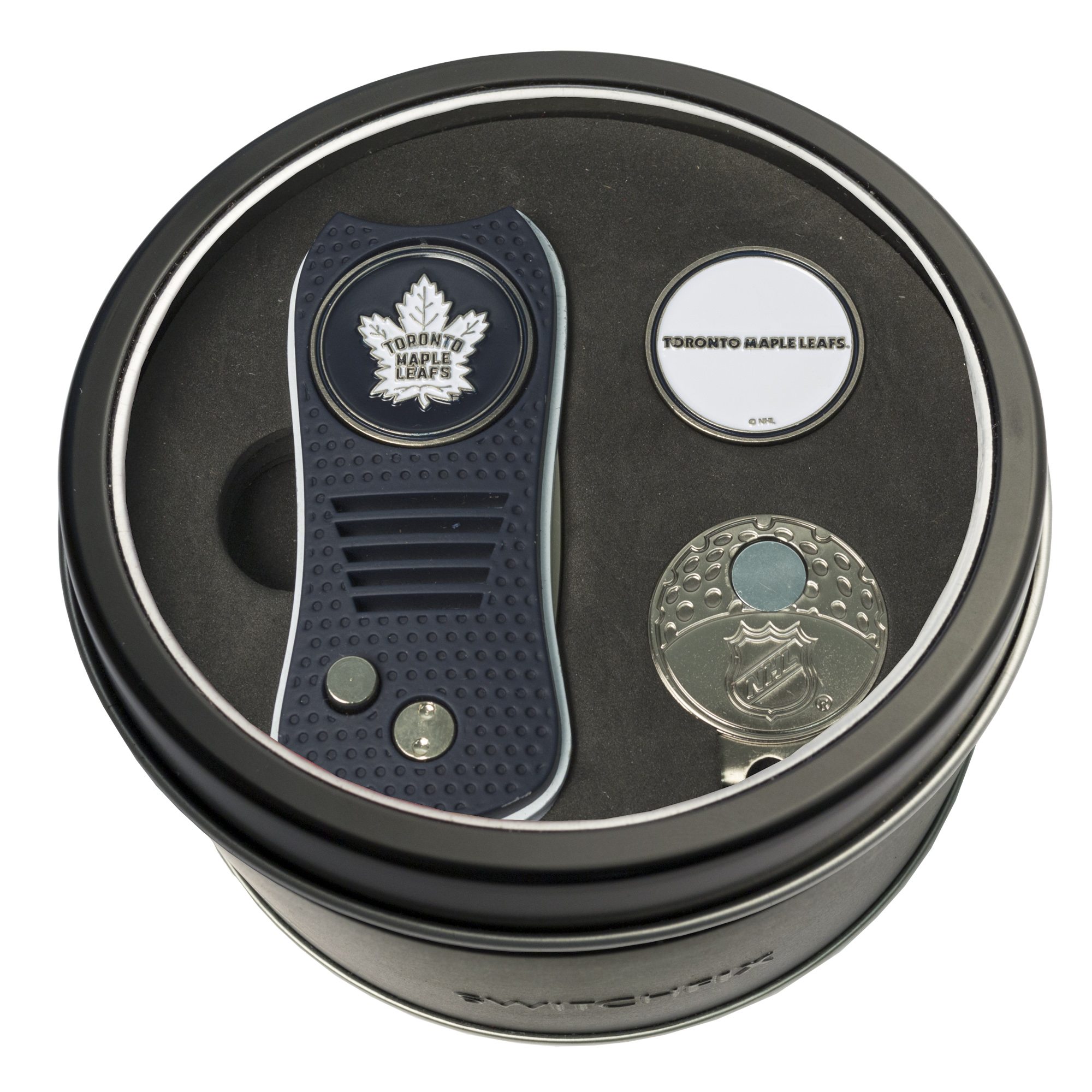 Toronto Maple Leafs Switchfix + Cap Clip + Ball Marker Tin Gift Set