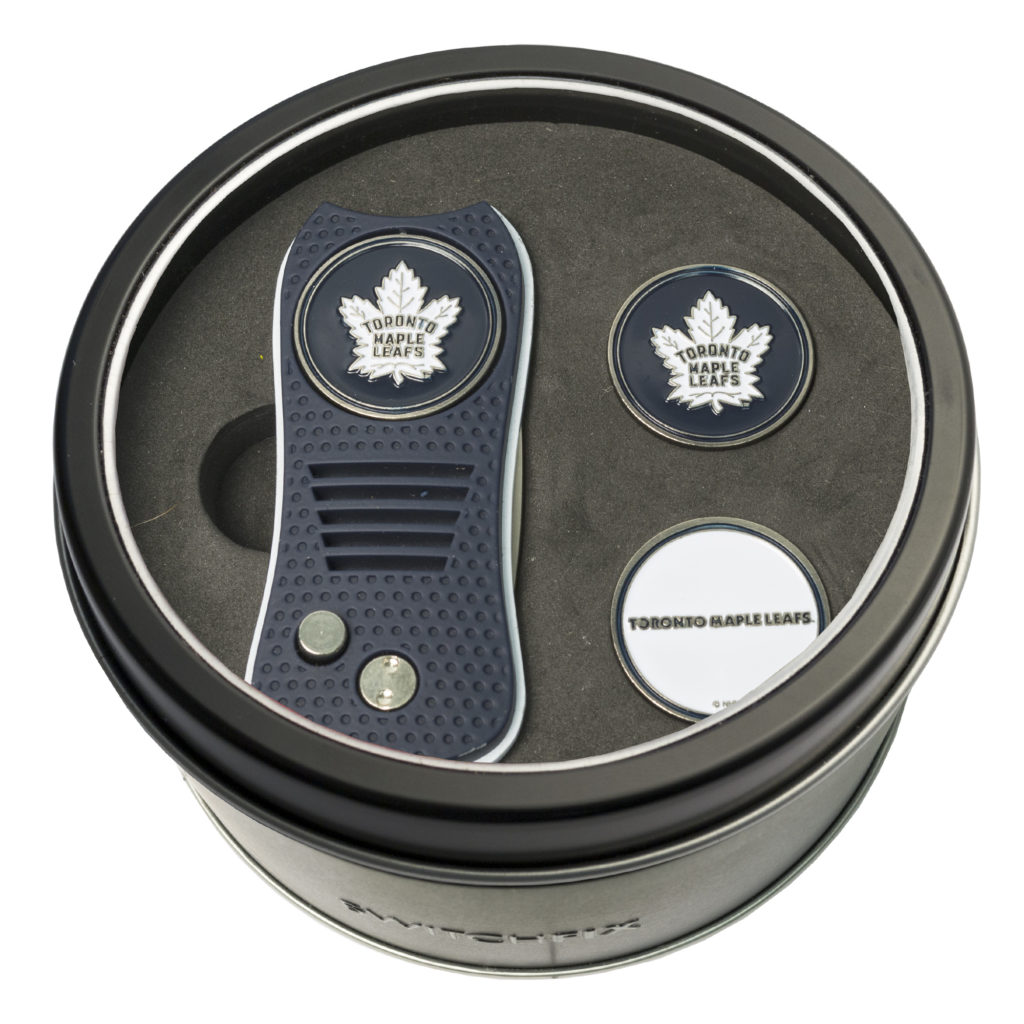 Toronto Maple Leafs Switchfix + 2 Ball Marker Tin Gift Set