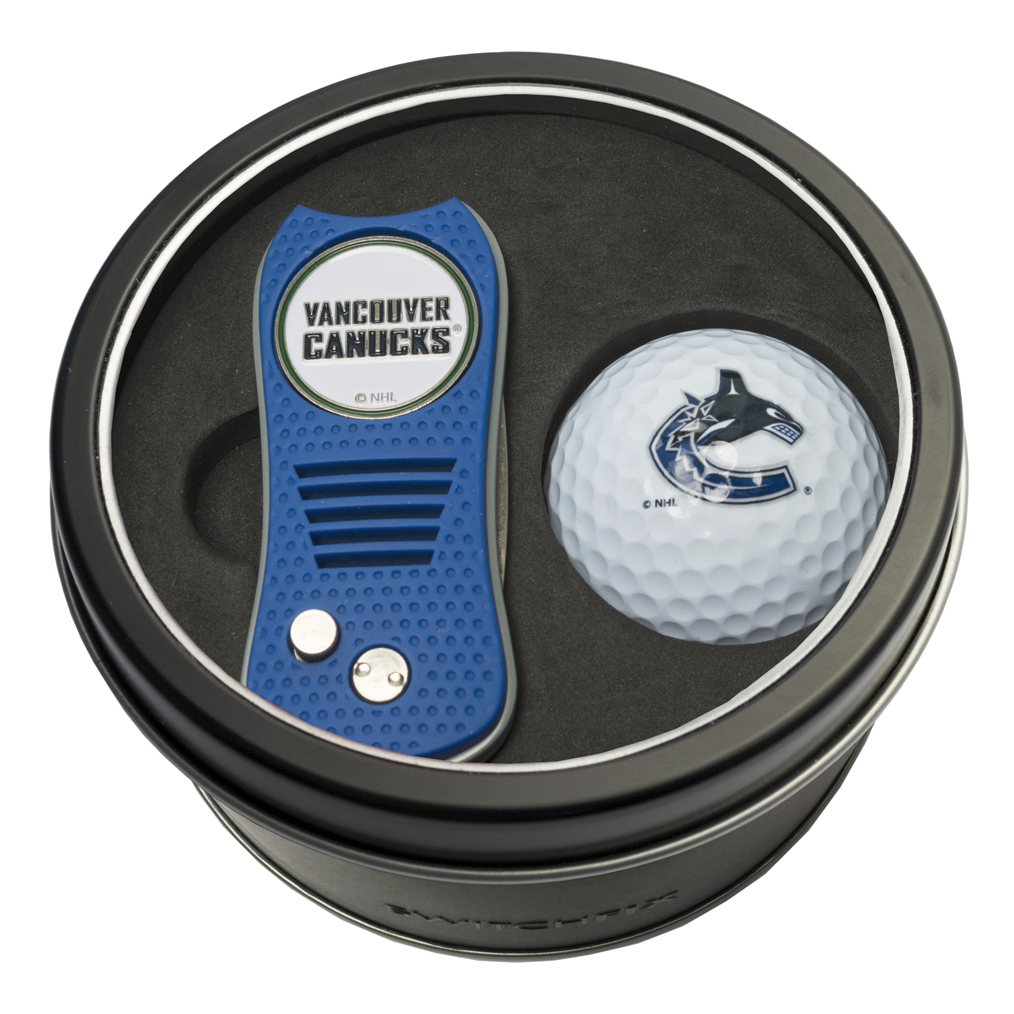 Vancouver Canucks Switchfix + Golf Ball Tin Gift Set