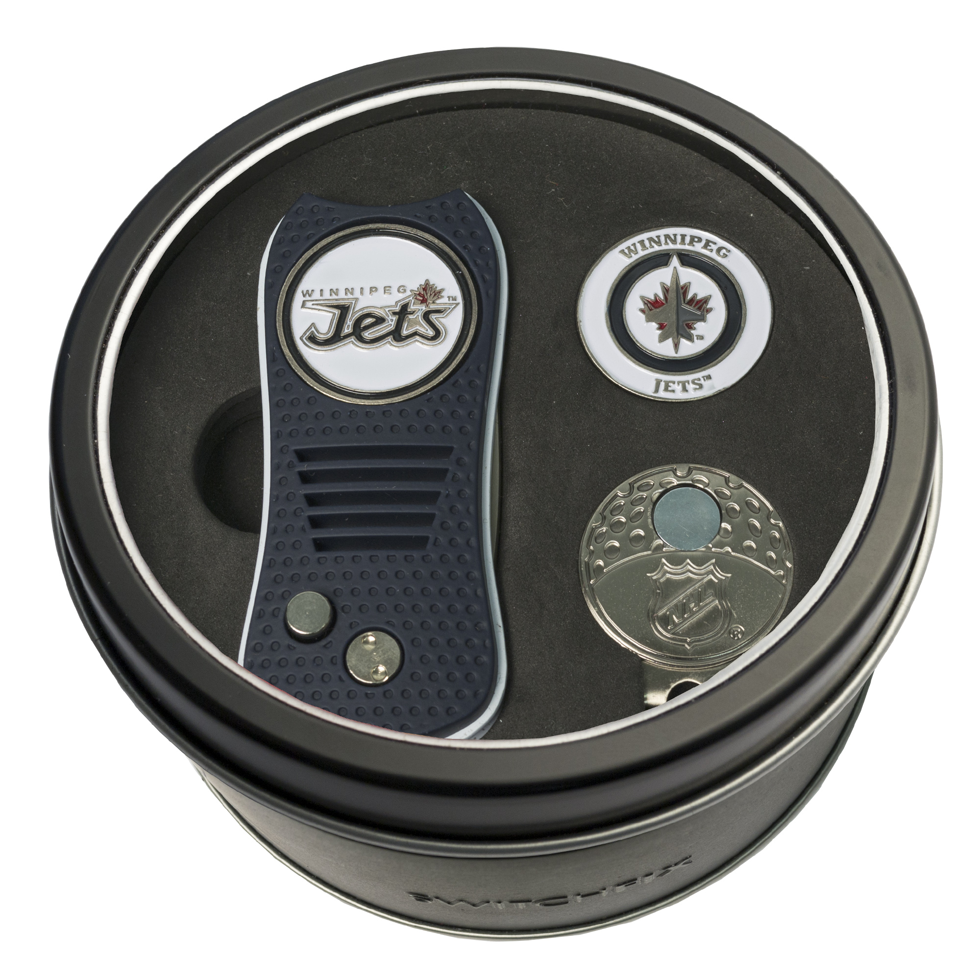 Winnipeg Jets Switchfix + Cap Clip + Ball Marker Tin Gift Set
