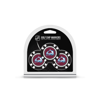 Colorado Avalanche 3 Pack Golf Chips
