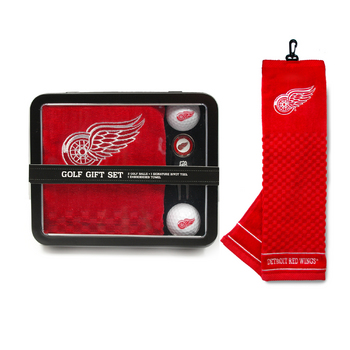 Detroit Red Wings Embroidered Towel Tin Gift Set