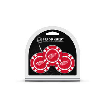 Detroit Red Wings 3 Pack Golf Chips