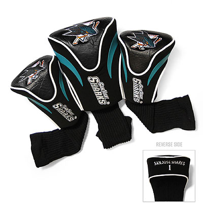 San Jose Sharks 3 Pk Contour Sock Headcovers