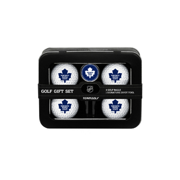 Toronto Maple Leafs 4 Ball Tin Gift Set