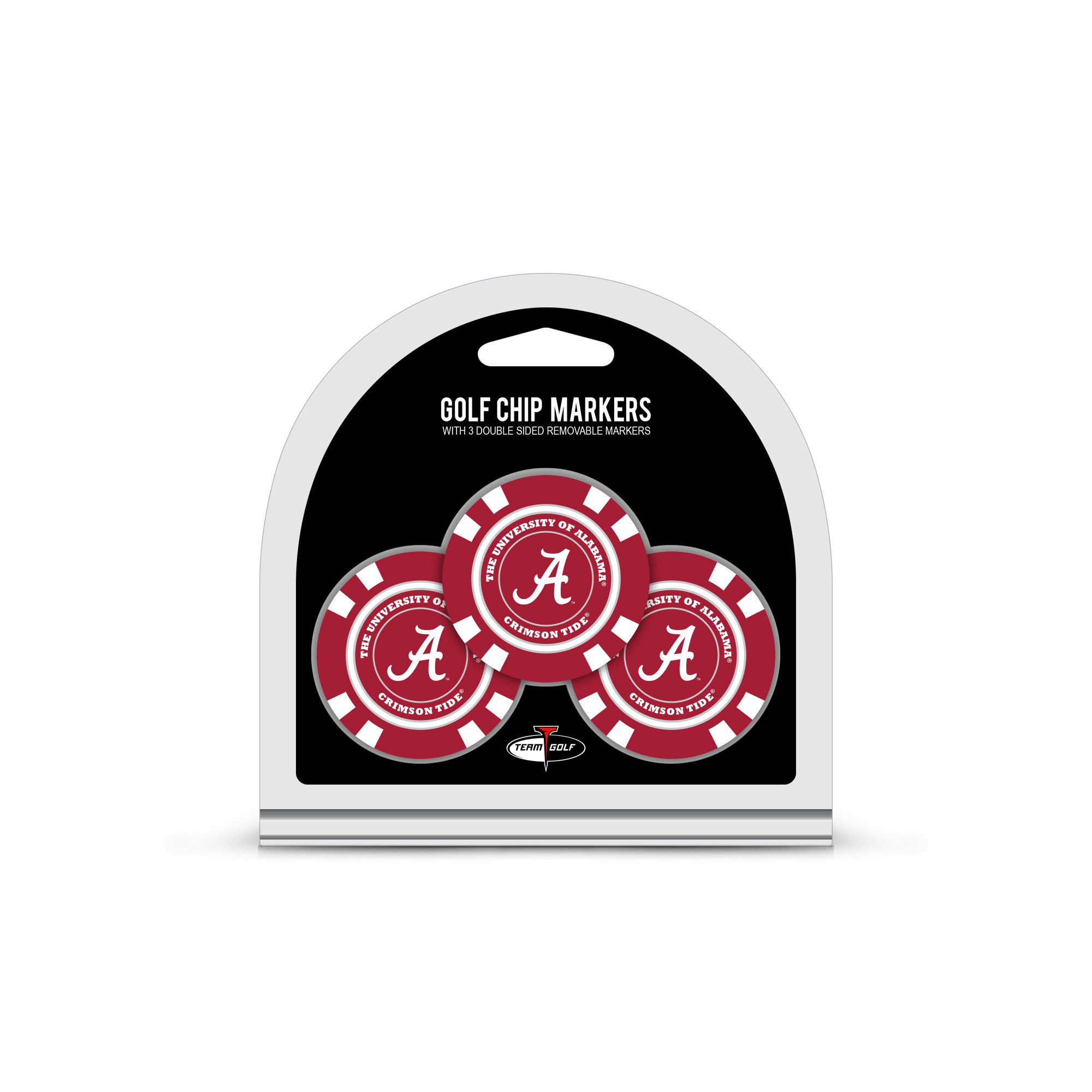Alabama 3 Pack Golf Chip Ball Markers